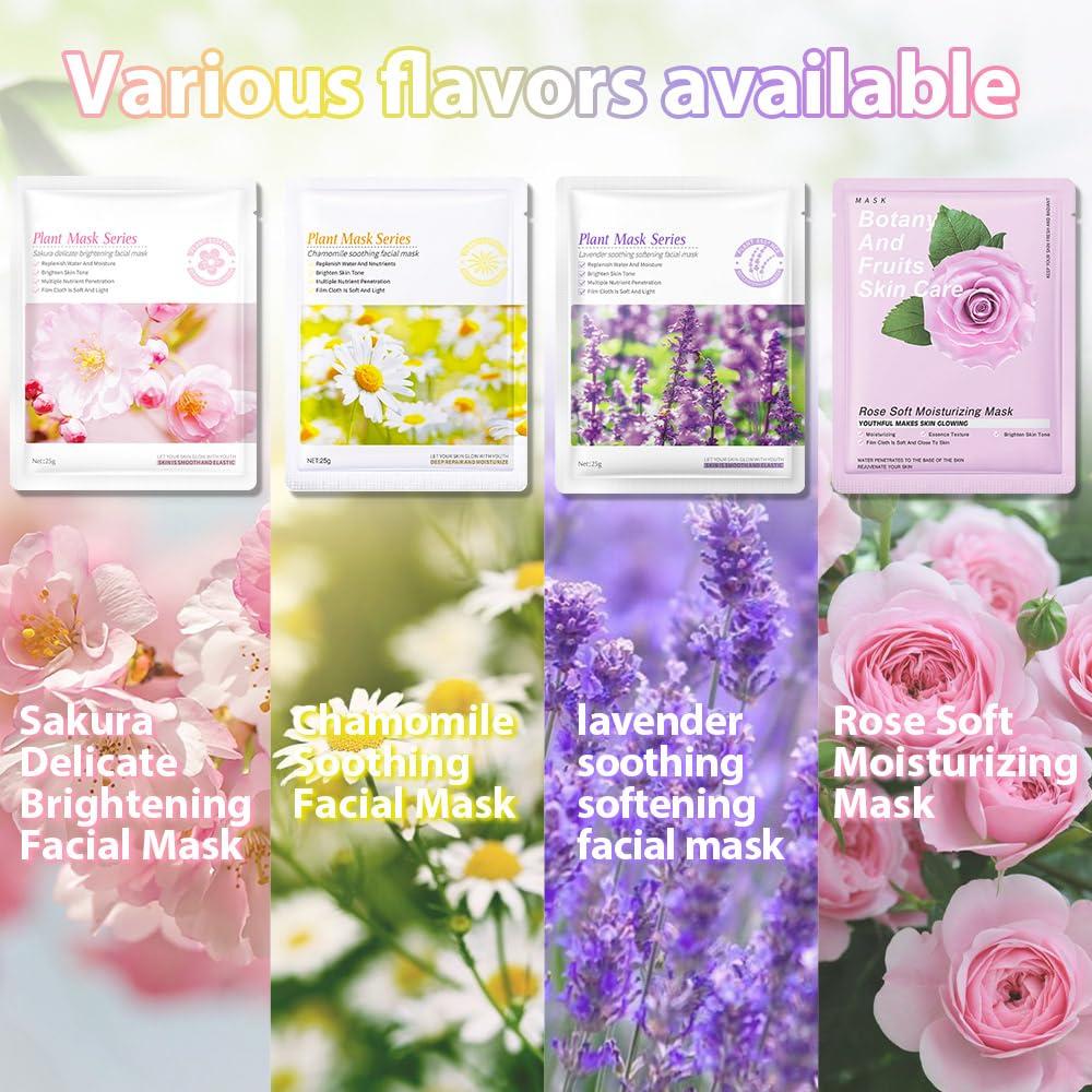 Mascarillas Faciales Niñas evpct 12 Pack Cuidado Piel Natural