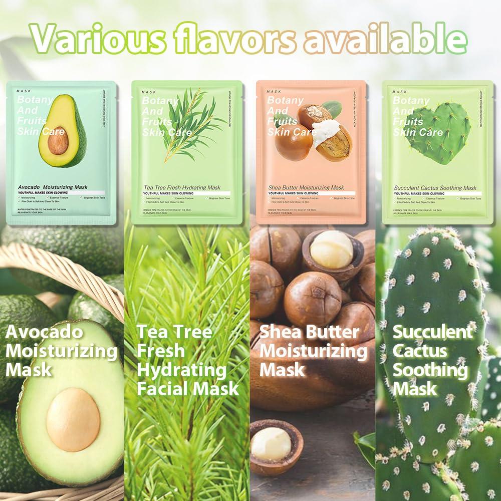 Mascarillas Faciales Niñas evpct 12 Pack Cuidado Piel Natural