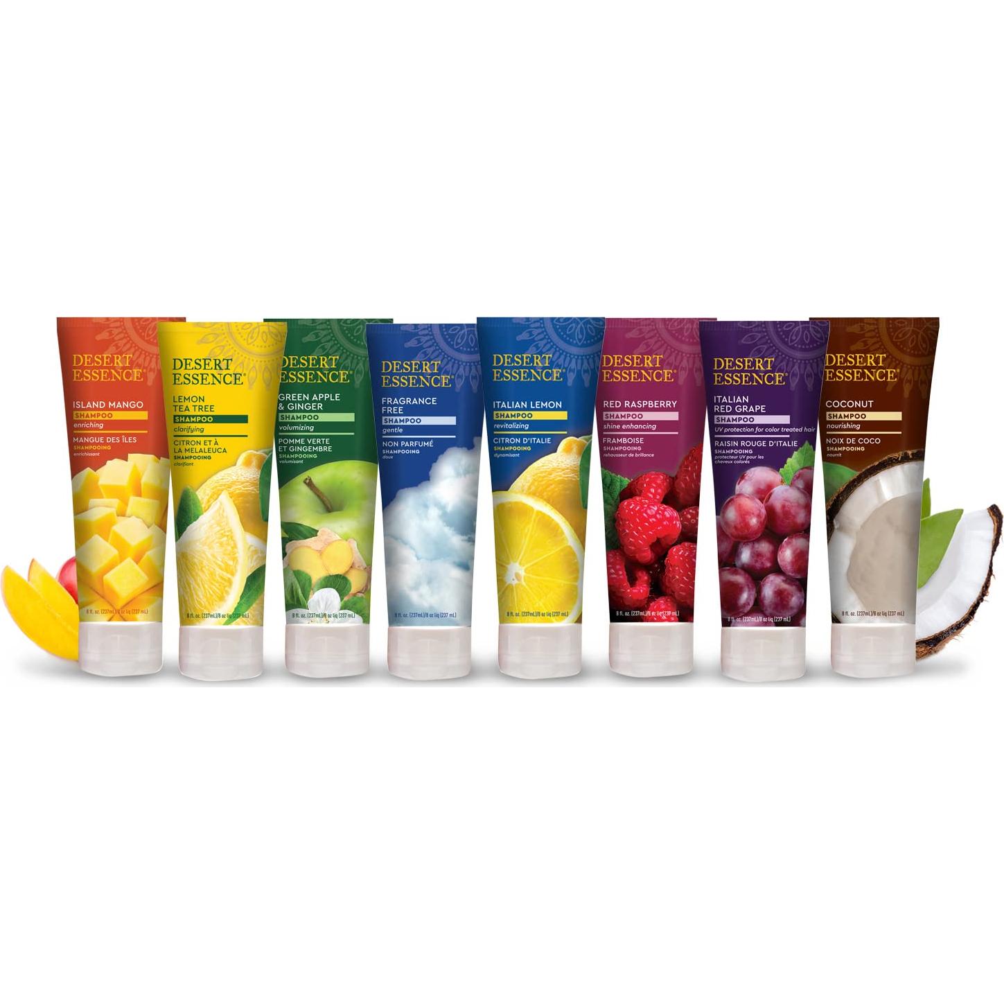 Champú Hidratante Desert Essence Coco 2x227g - Suave y Natural