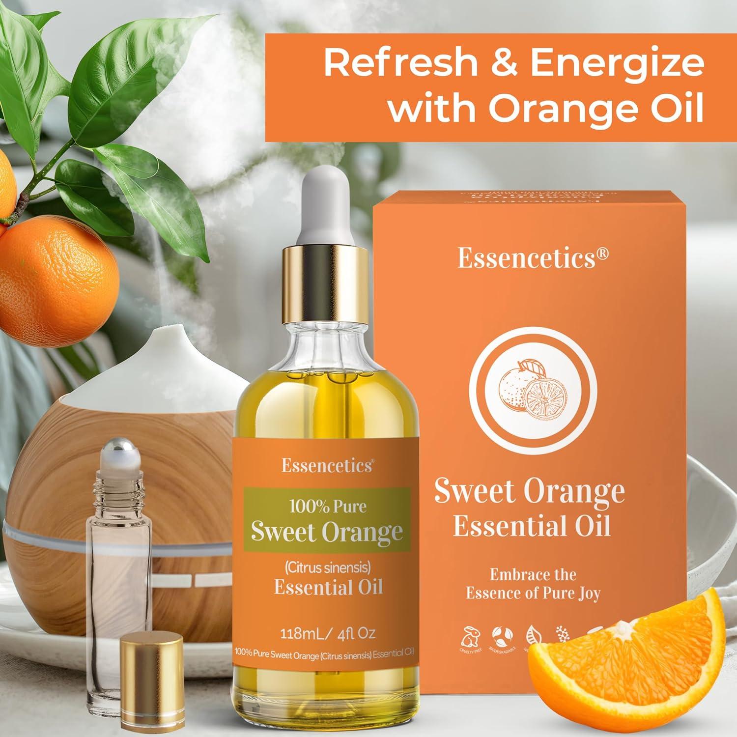 Aceite Esencial de Naranja Dulce 118ml - 100% Natural - Aromaterapia