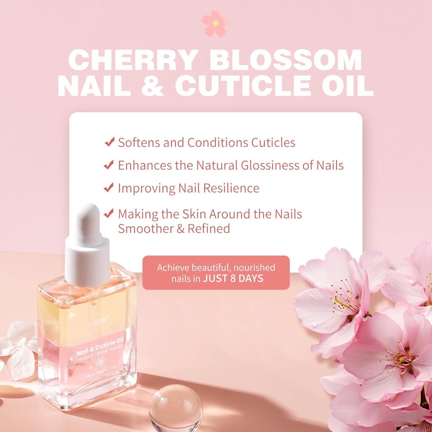 Aceite para Uñas y Cutículas EJW - Flor de Cerezo 14.79 ml