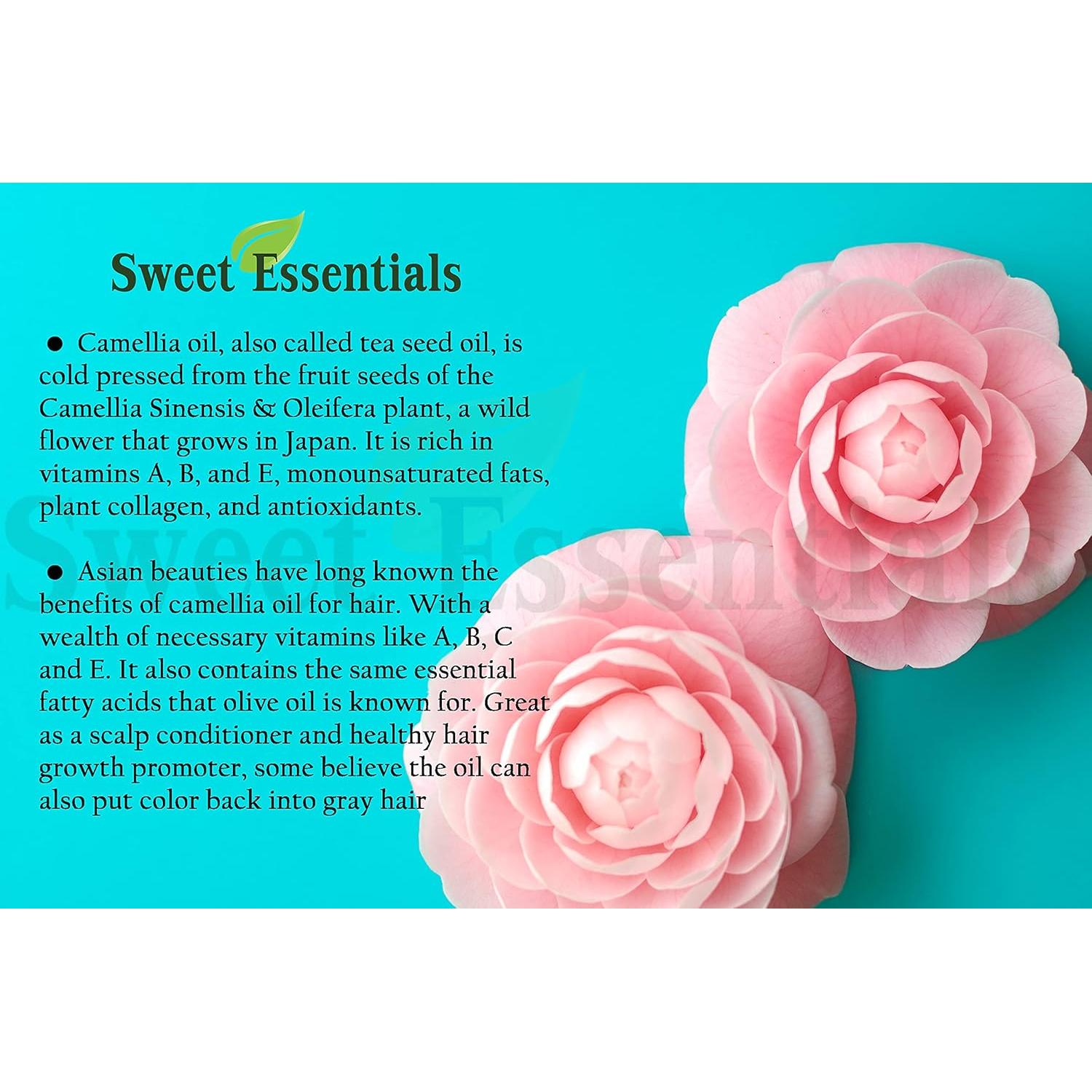 Aceite de Semilla de Camelia Orgánico Esenciales Dulces 113ml