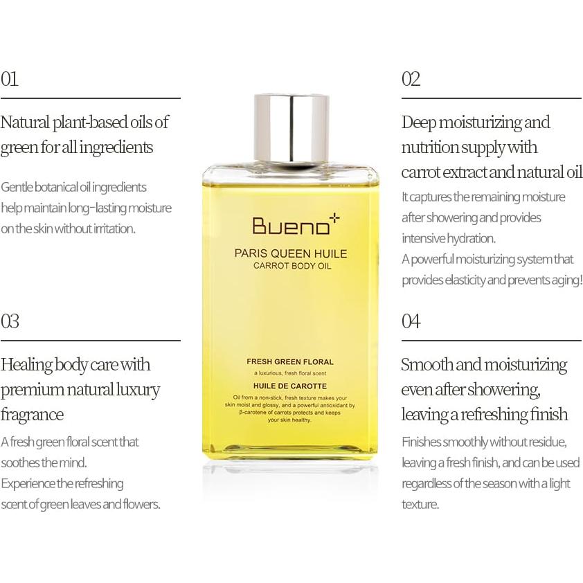 Aceite Corporal de Zanahoria Paris Queen 198.4 ml - Hidratante y Protector