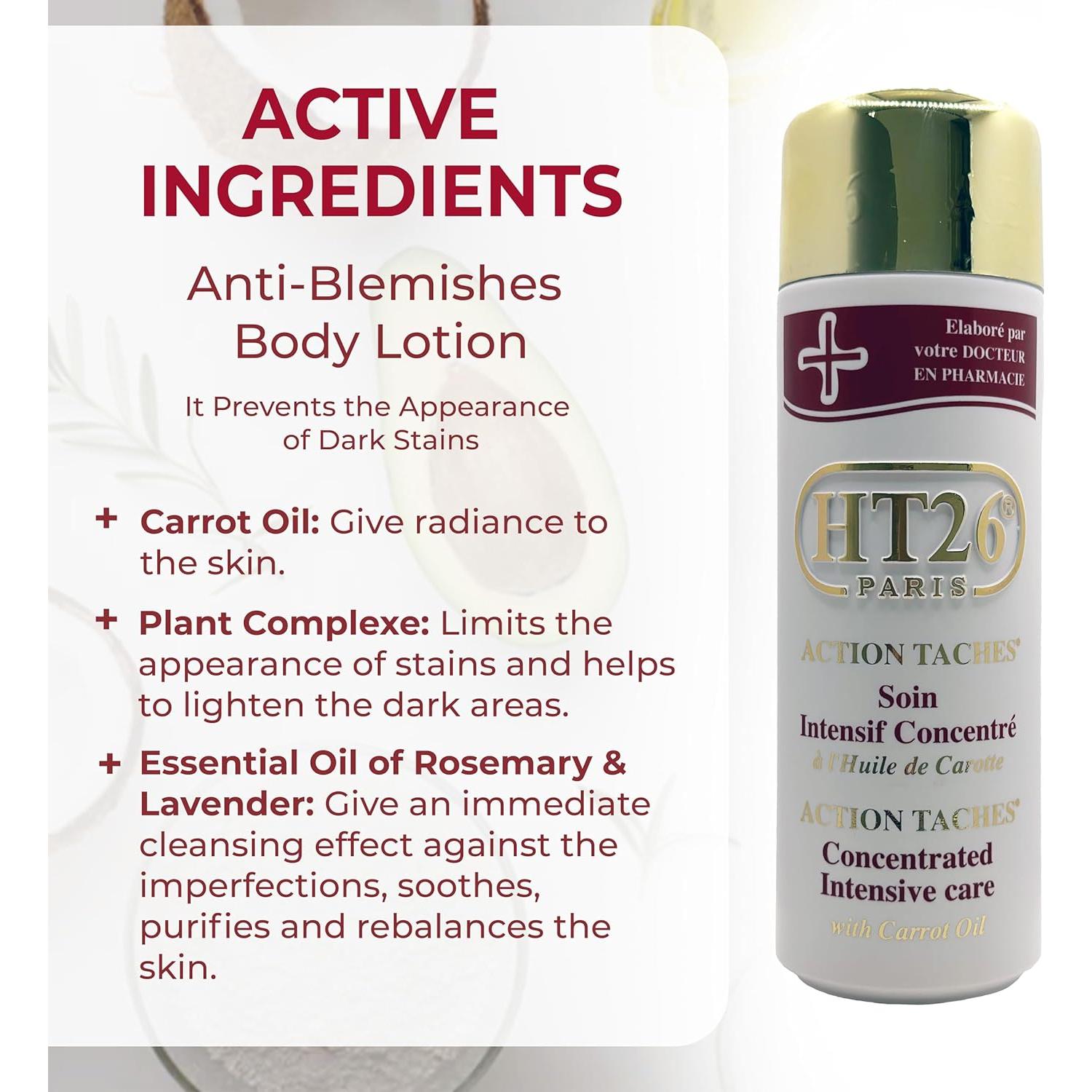 Loción Corporal HT26 con Aceite de Zanahoria 500 ml - Piel Radiante