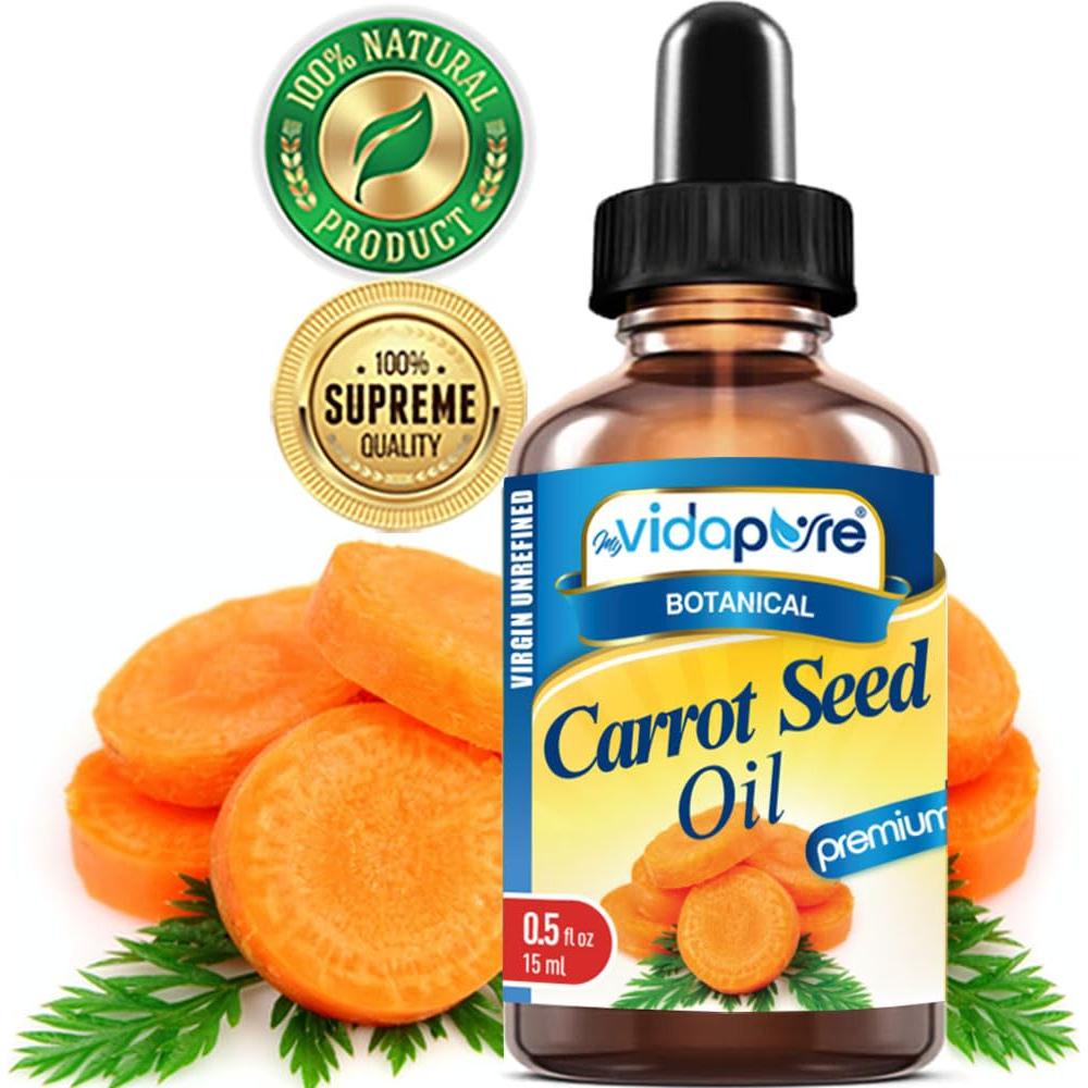 Aceite de Semilla de Zanahoria MyVidaPure 100% Puro 15ml