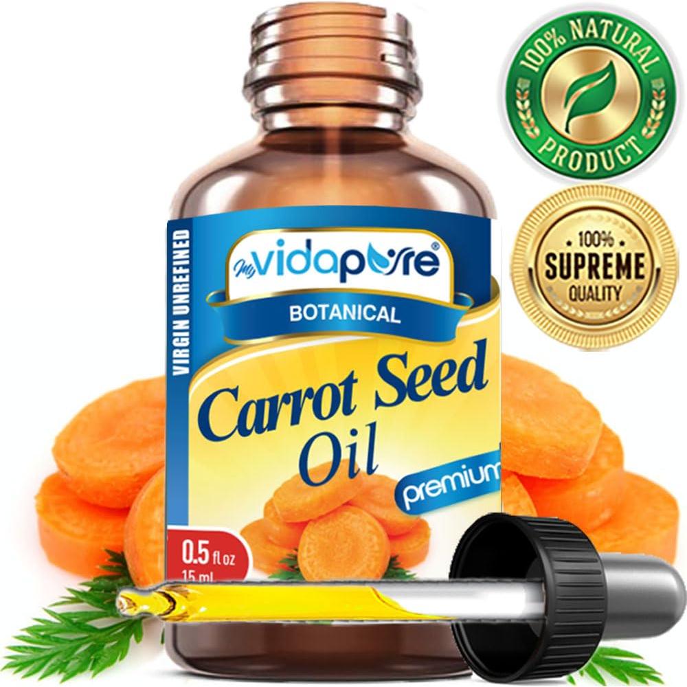 Aceite de Semilla de Zanahoria MyVidaPure 100% Puro 15ml