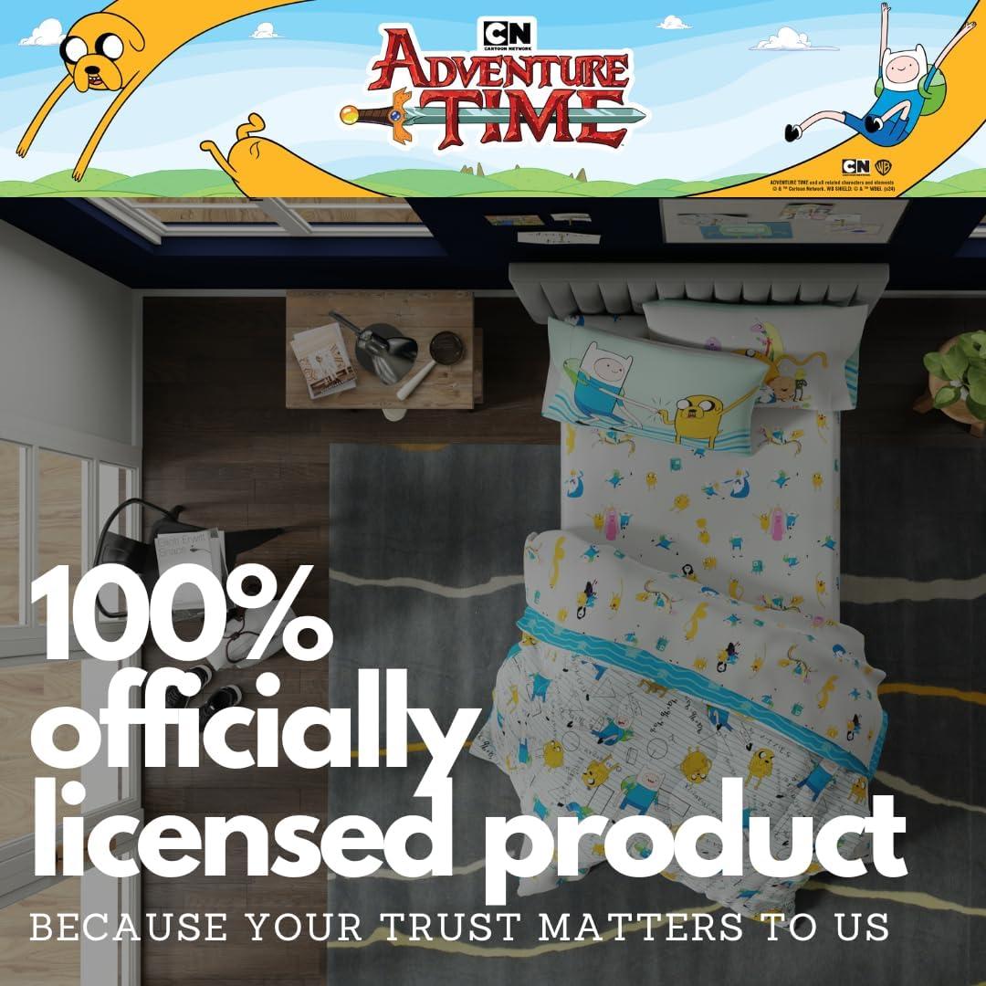 Juego de Cama Twin Franco Adventure Time 5 Piezas Suave
