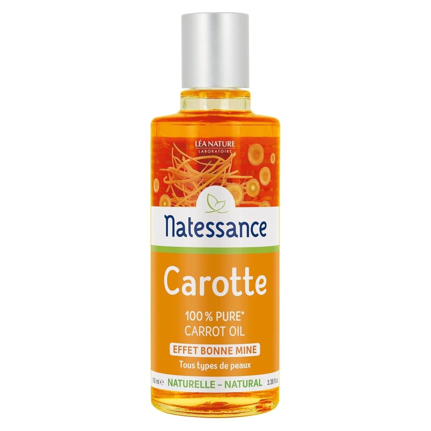 Aceite de Zanahoria 100ml Natessance - Puro y Natural