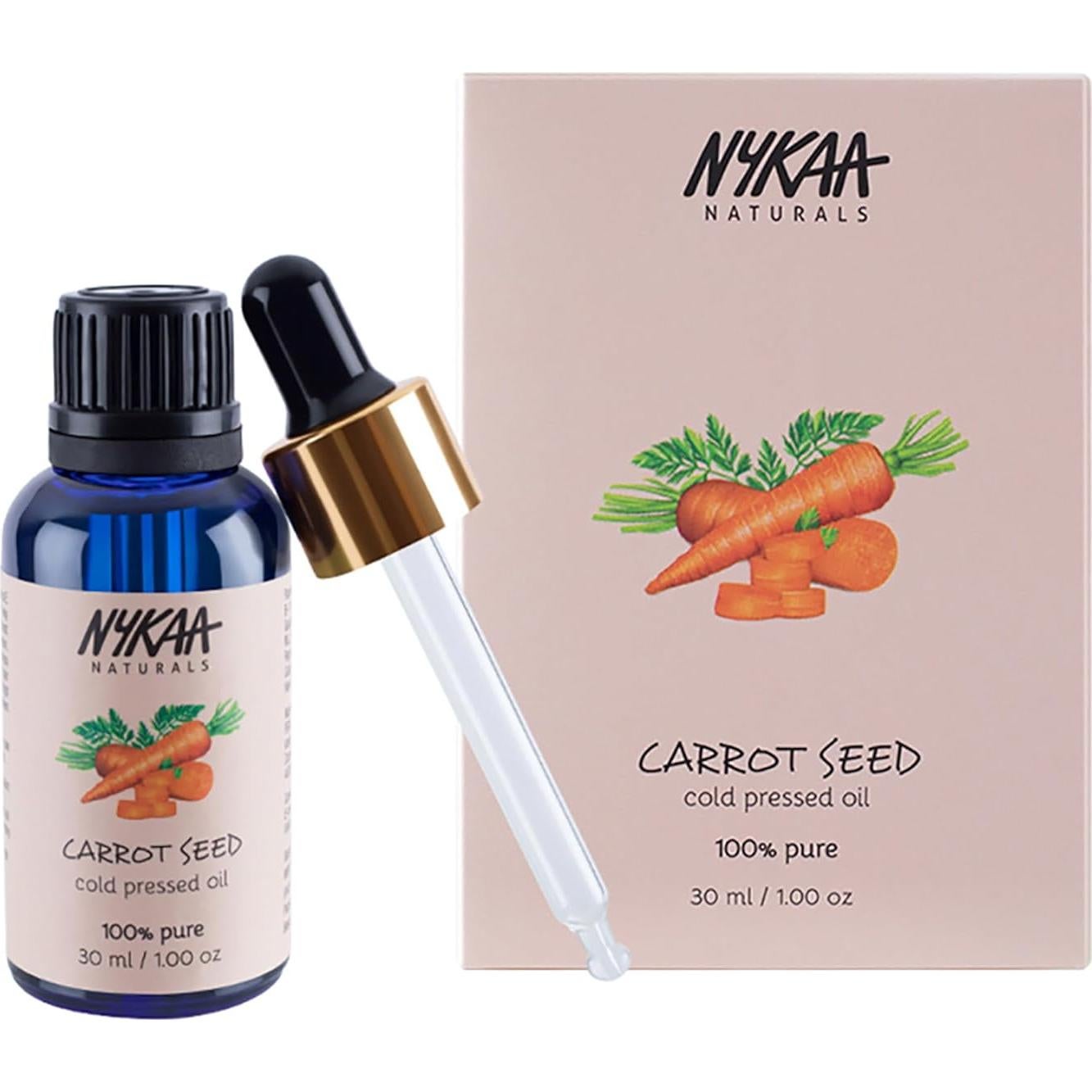 Aceite de Semilla de Zanahoria Nykaa Naturals 100g - Facial y Cabello