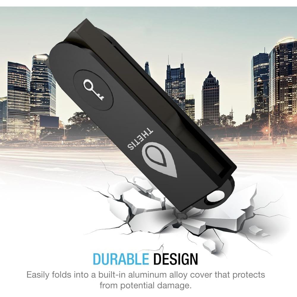 Clave de Seguridad Thetis FIDO U2F USB Tipo A Plegable