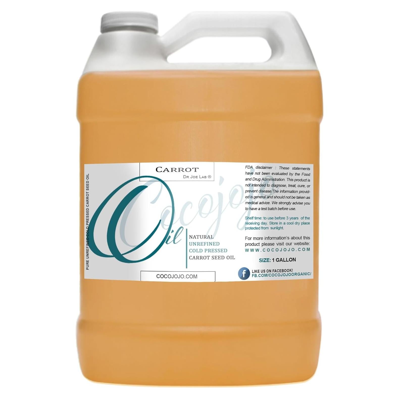 Aceite de Semilla de Zanahoria Puro 3.78L Dr. Joe Lab - Hidratante