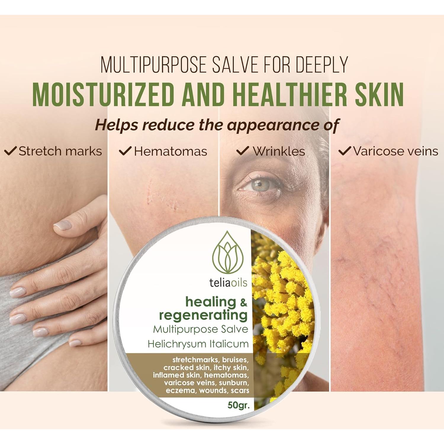 Ungüento Multipropósito Teliaoils Helichrysum 50g - Balsamo Calmante