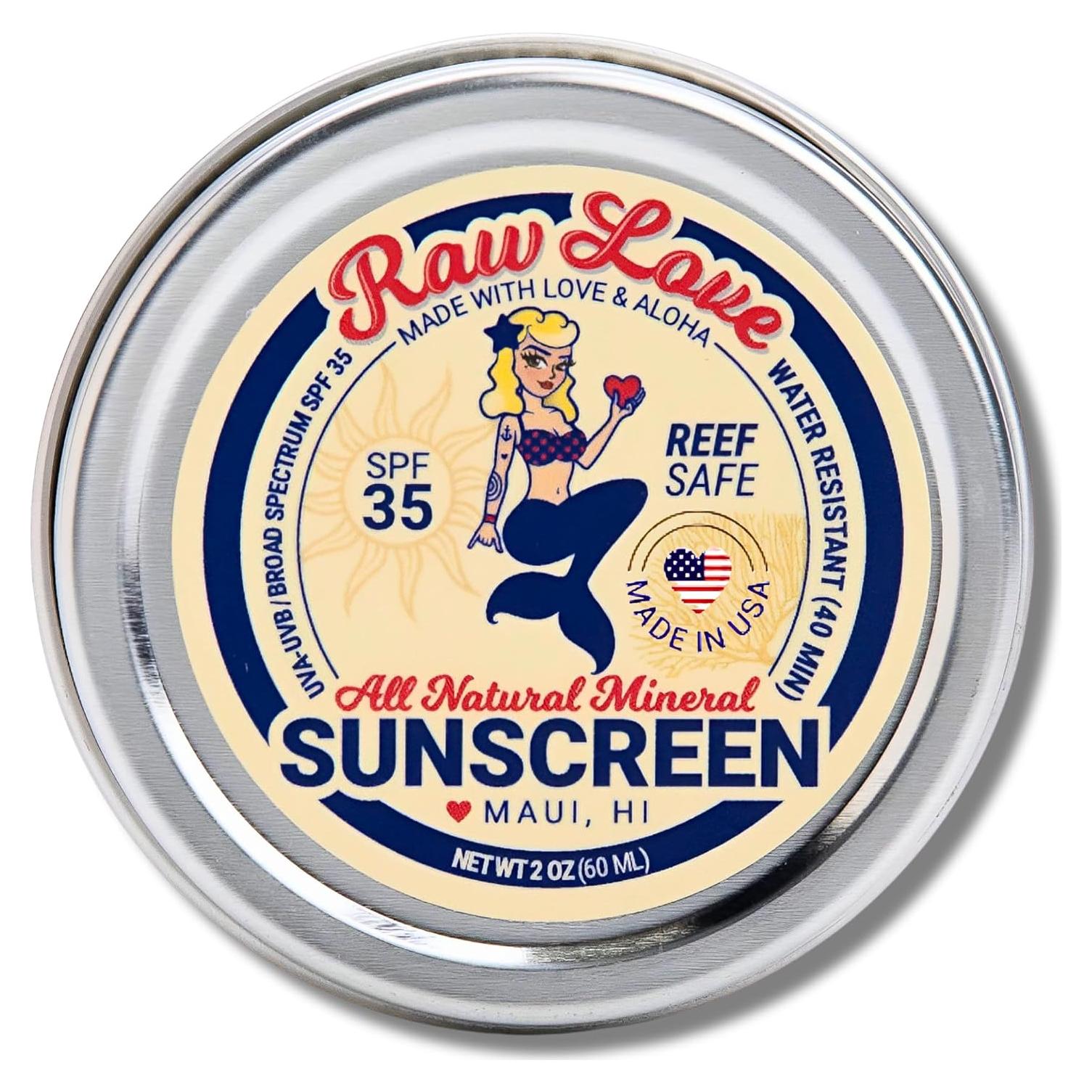 Protector Solar Ecológico Raw Love SPF 30 56.7 g Natural Resistente al Agua