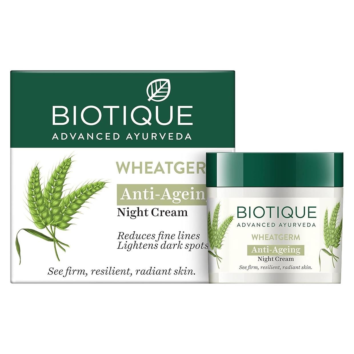 Crema Reafirmante Biotique de Germen de Trigo 50g Piel Normal a Seca