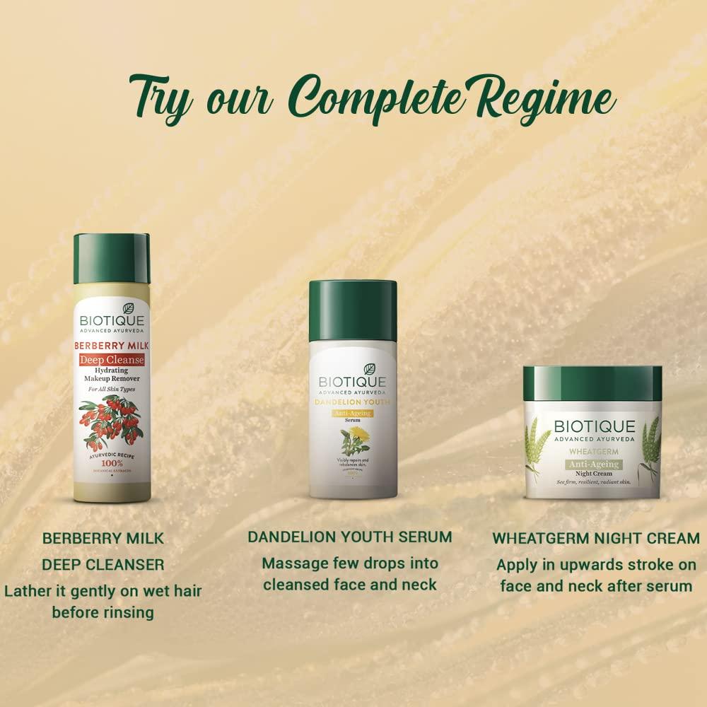 Crema Reafirmante Biotique de Germen de Trigo 50g Piel Normal a Seca