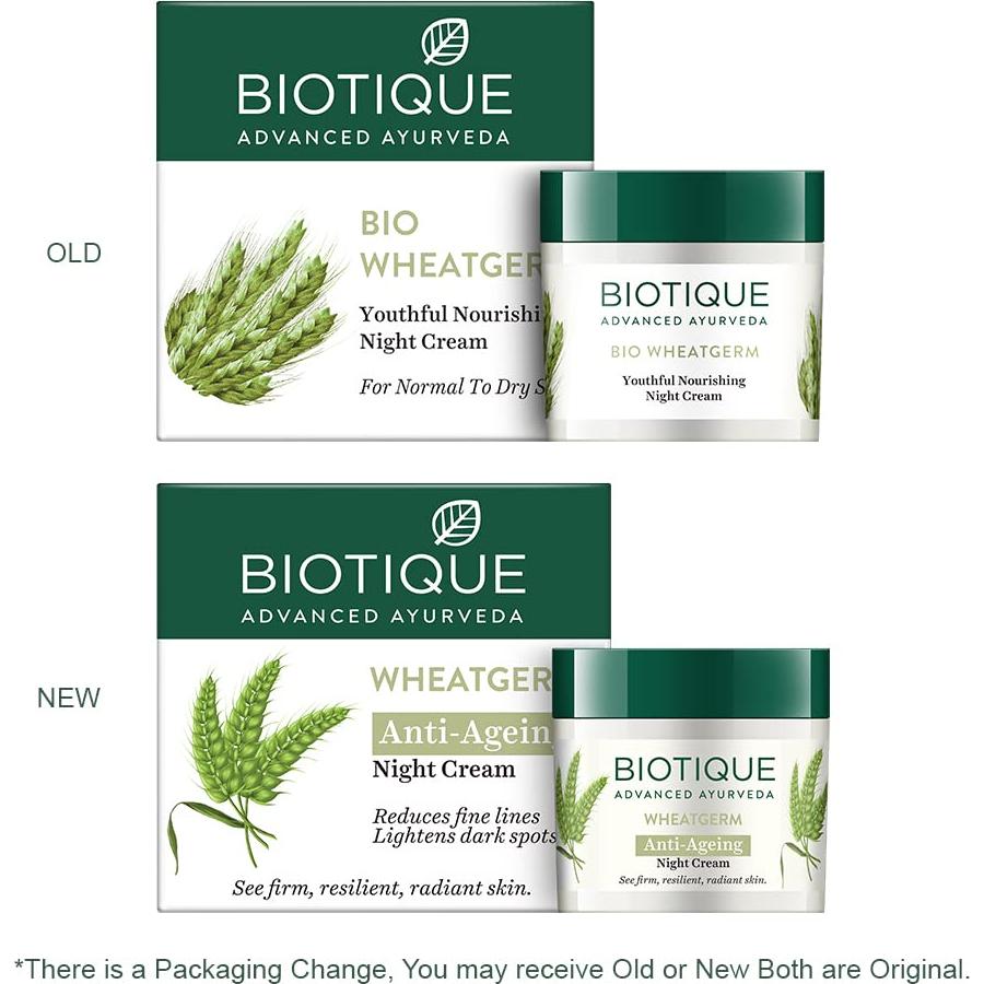 Crema Reafirmante Biotique de Germen de Trigo 50g Piel Normal a Seca