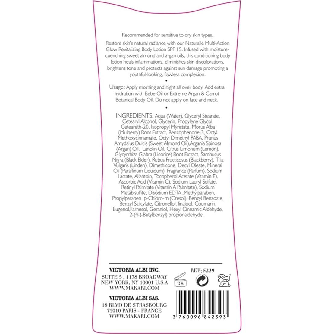 Loción Corporal Multi-Acción Makari Naturalle SPF15 500g