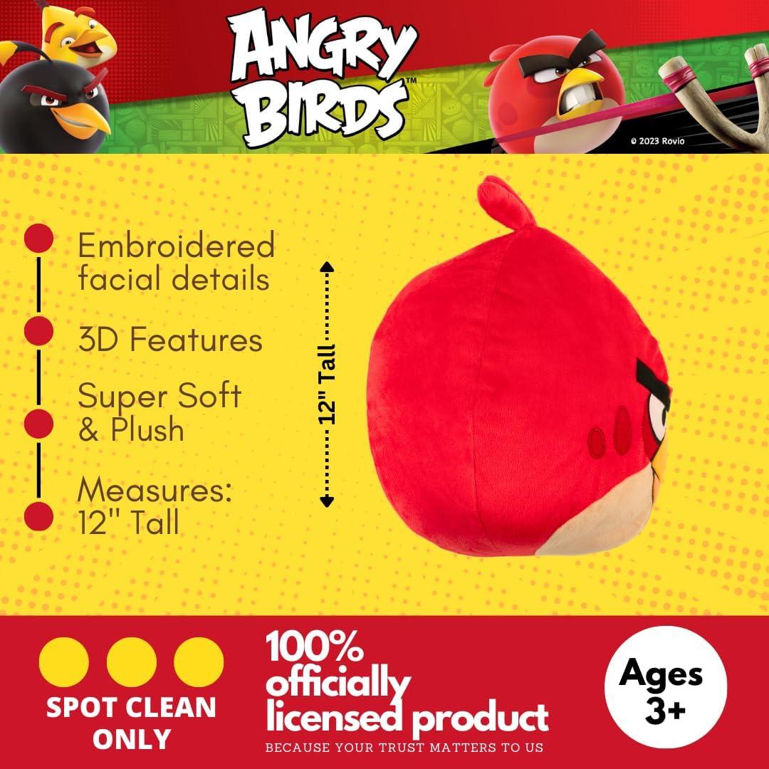 Almohada Decorativa Angry Birds Franco 30 cm Suave