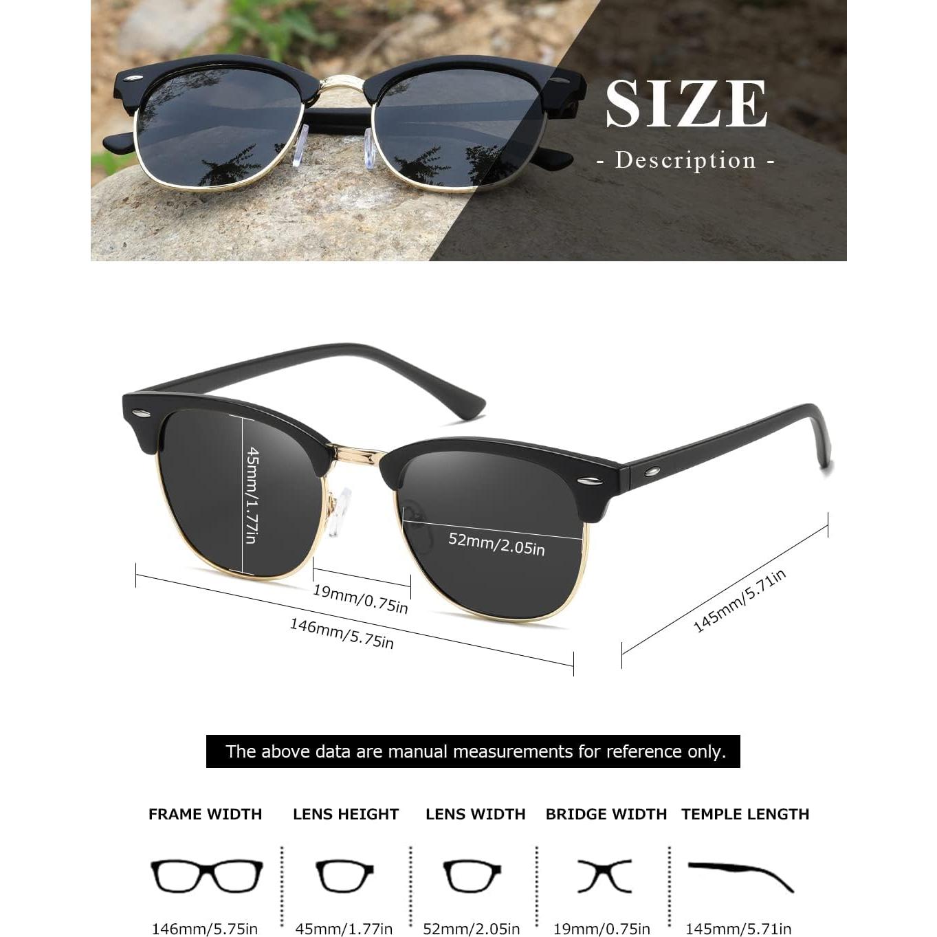 Gafas de sol AEVOGUE Vision UV400 para adultos negras