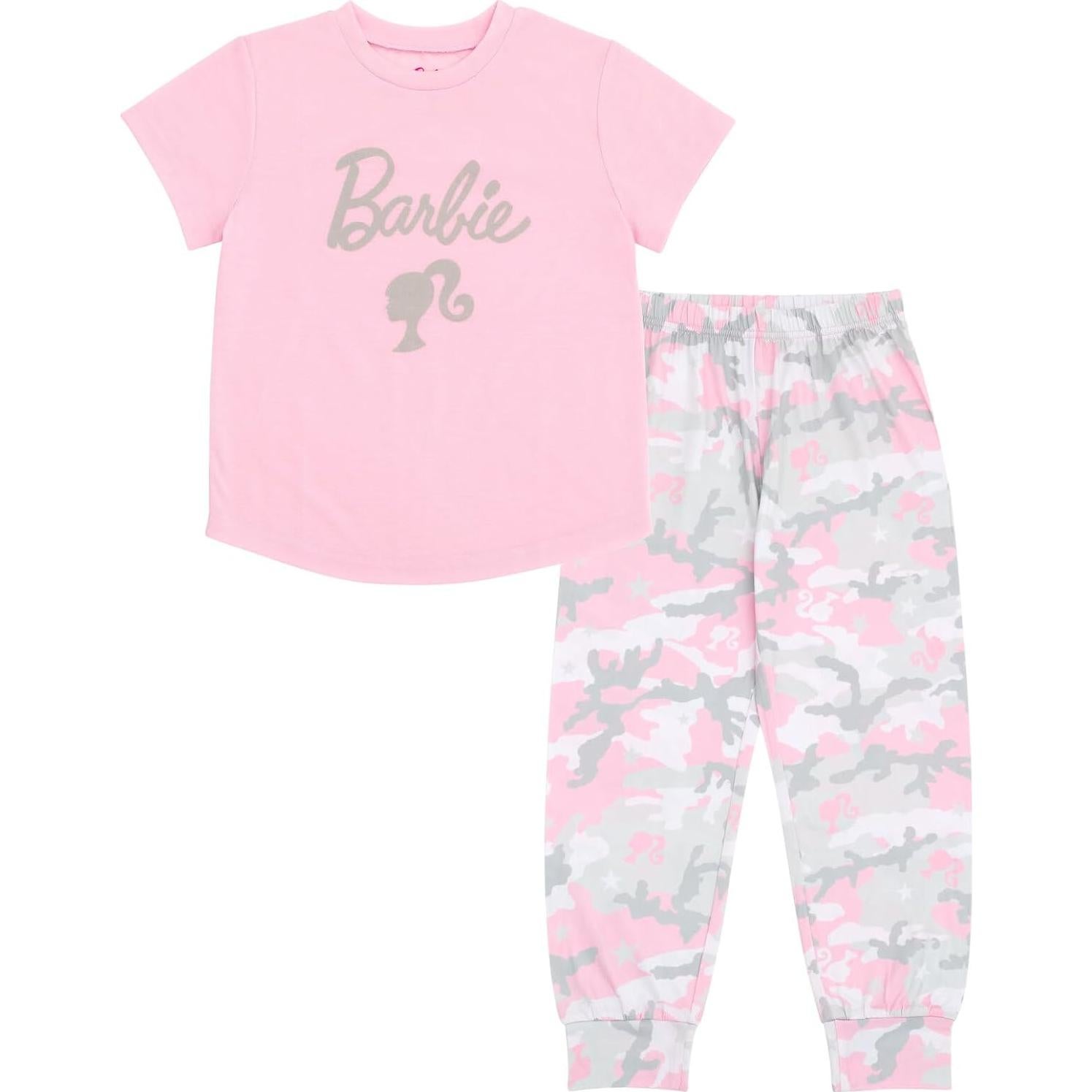 Pijamas Familiares Barbie Camuflaje Niñas Talla 4 a Grande