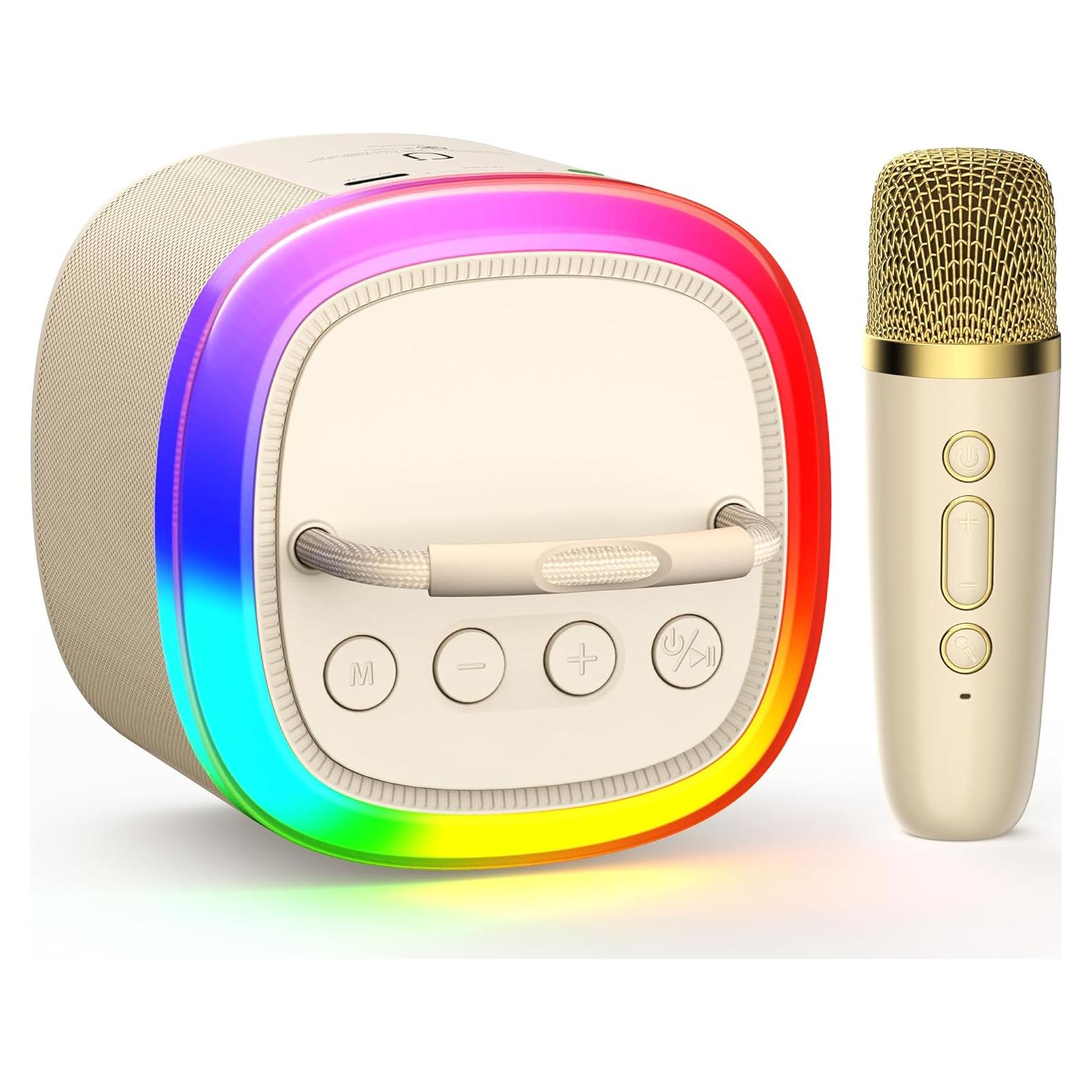 Mini Máquina de Karaoke HWWR D17 Bluetooth para Niños 3-12 Años