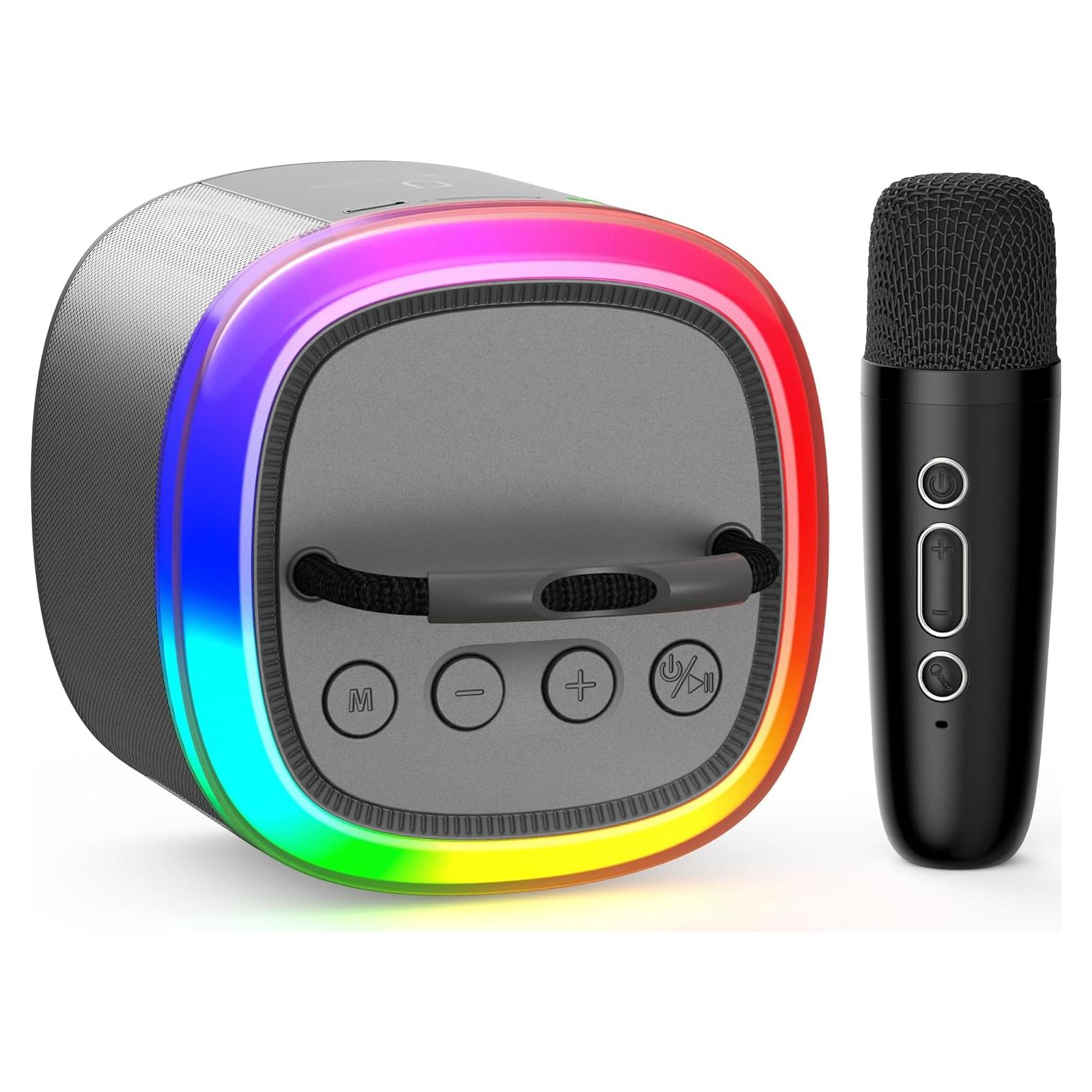 Mini Máquina de Karaoke HWWR D17G Bluetooth para Niños