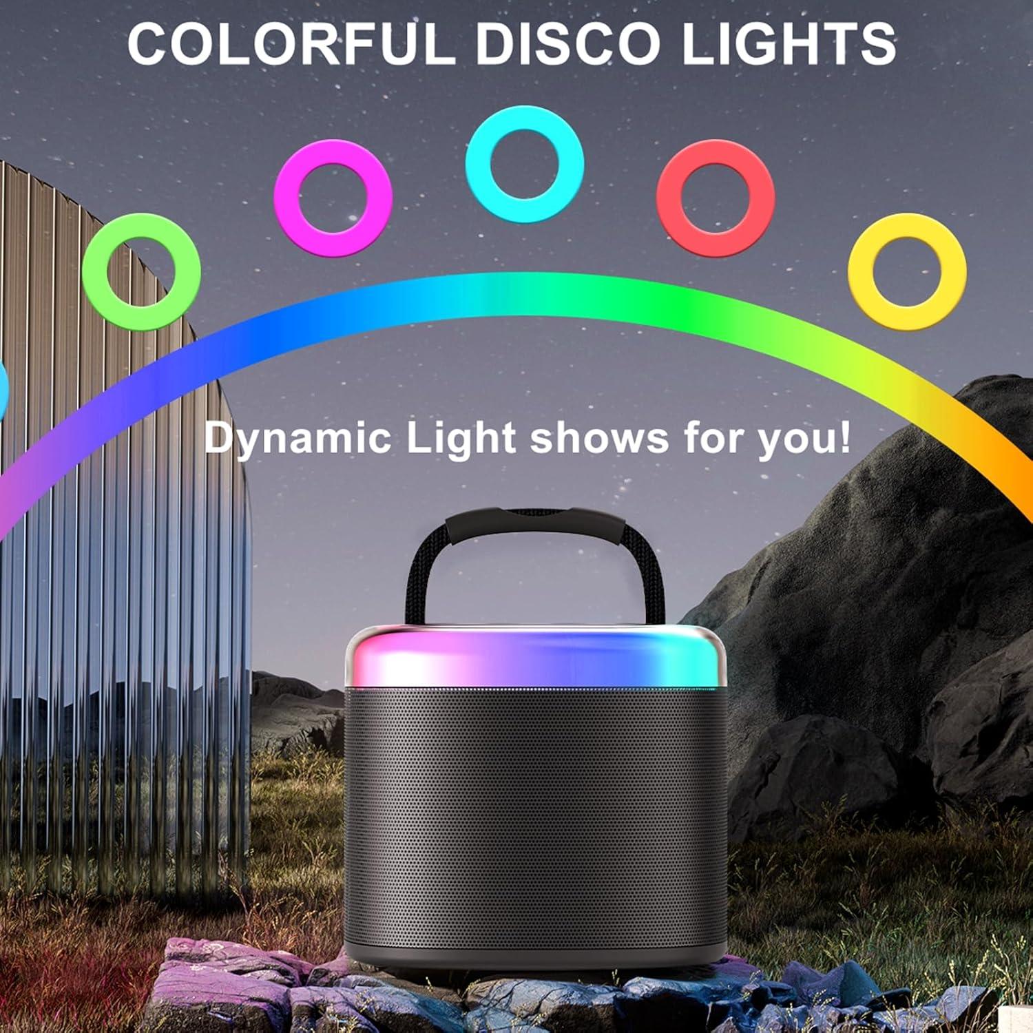 Mini Máquina de Karaoke HWWR D17G Bluetooth para Niños