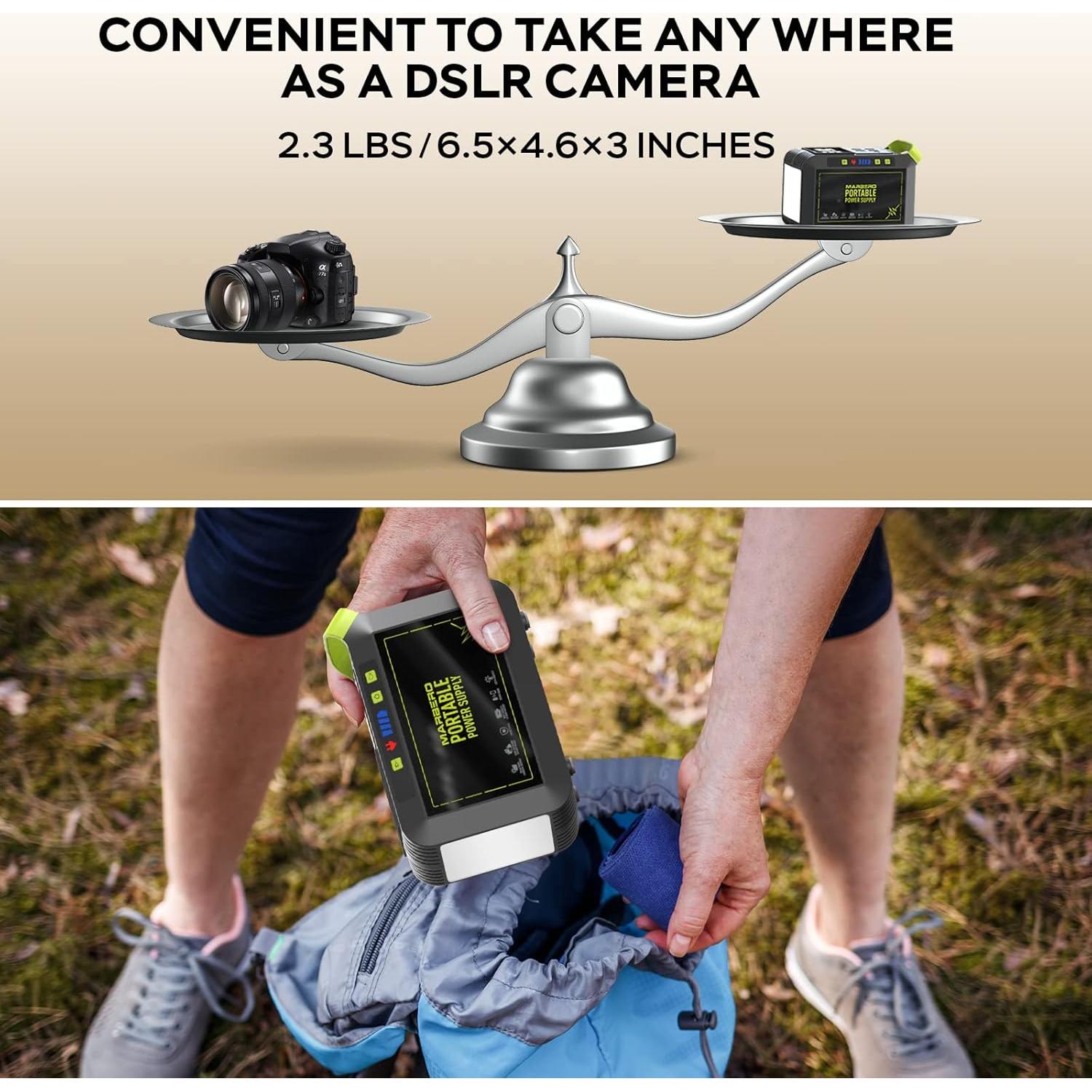 Estación de Energía Portátil MARBERO M82 88Wh Carga Rápida