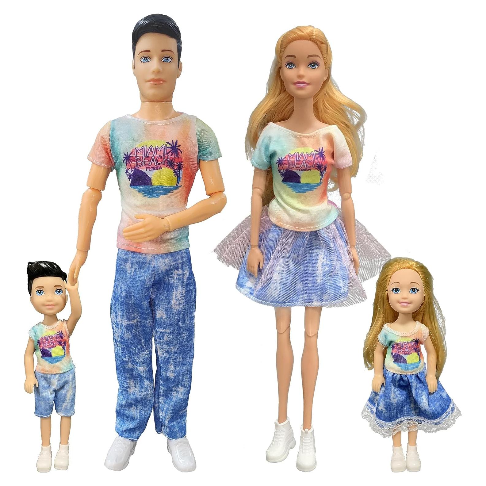 Juego de Muñecas Interactivas Familia 4pcs - Educativas