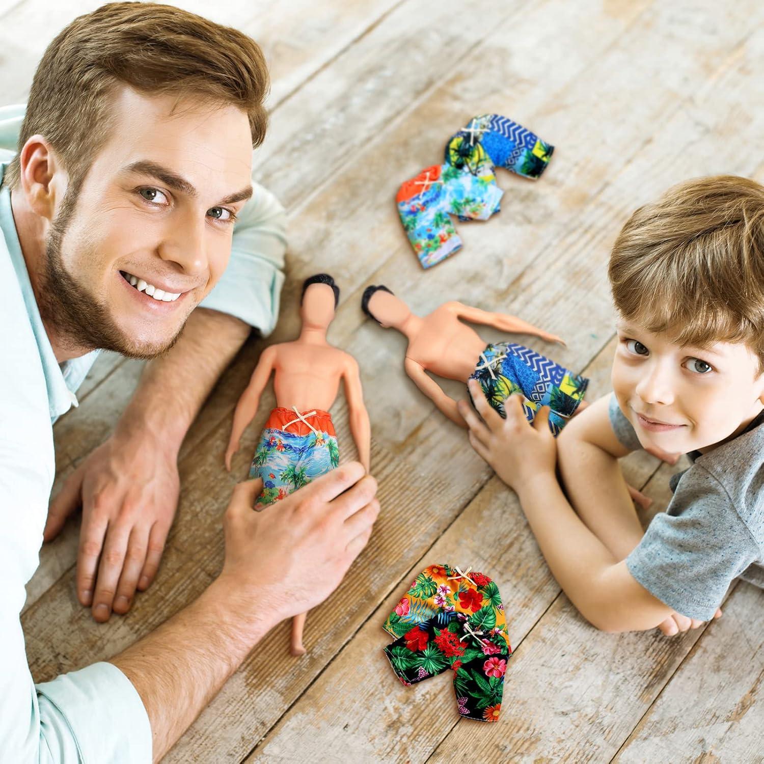 Bencailor 6 Pcs Ropa de Muñeca Pantalones Cortos Playa