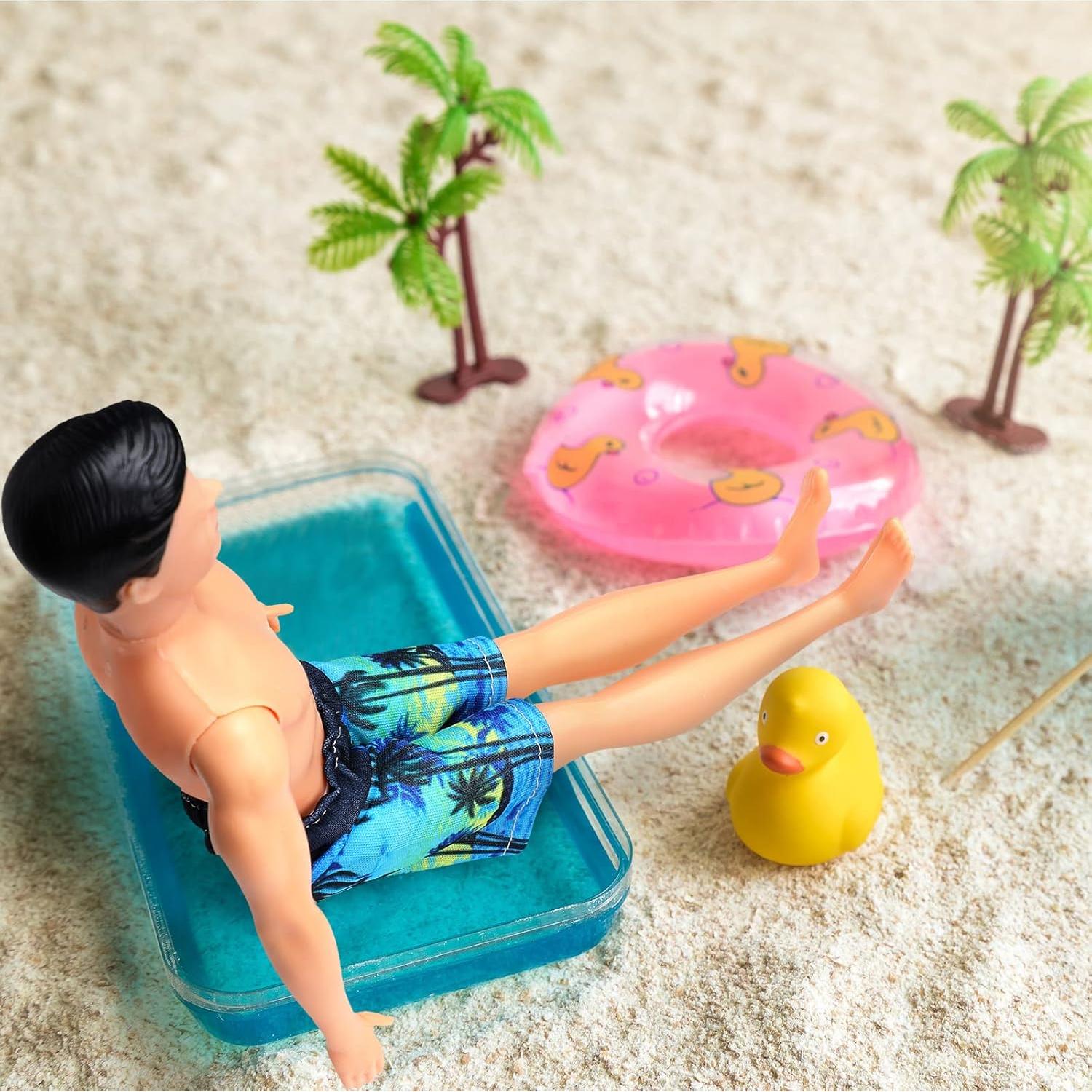 Bencailor 6 Pcs Ropa de Muñeca Pantalones Cortos Playa