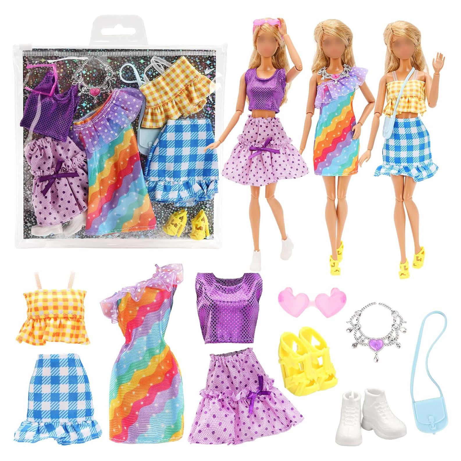 Conjunto de Ropa para Muñecas Miunana 8 Piezas 29.21 cm