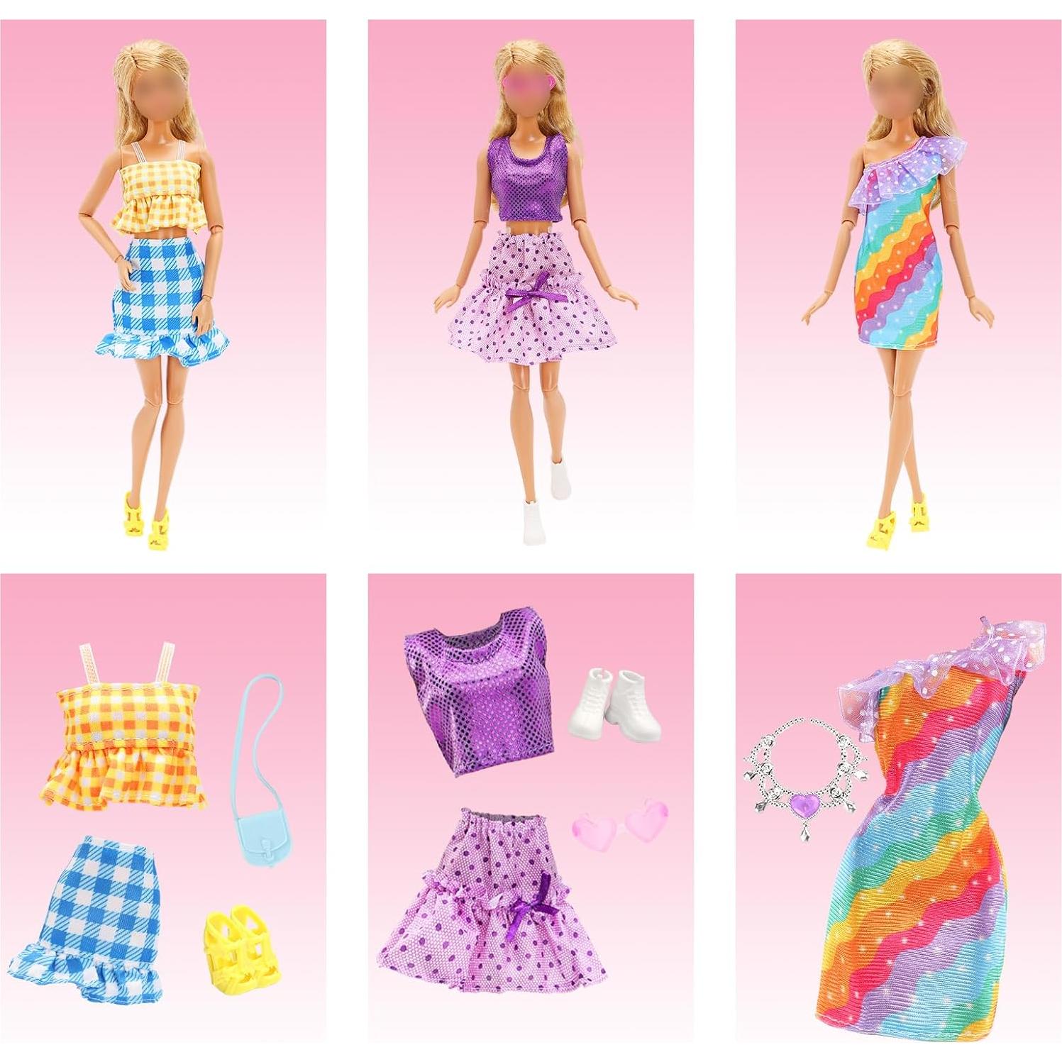 Conjunto de Ropa para Muñecas Miunana 8 Piezas 29.21 cm