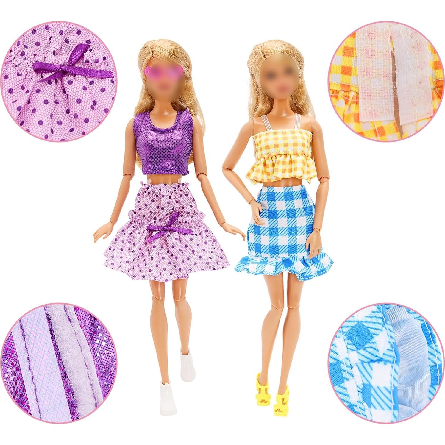 Conjunto de Ropa para Muñecas Miunana 8 Piezas 29.21 cm