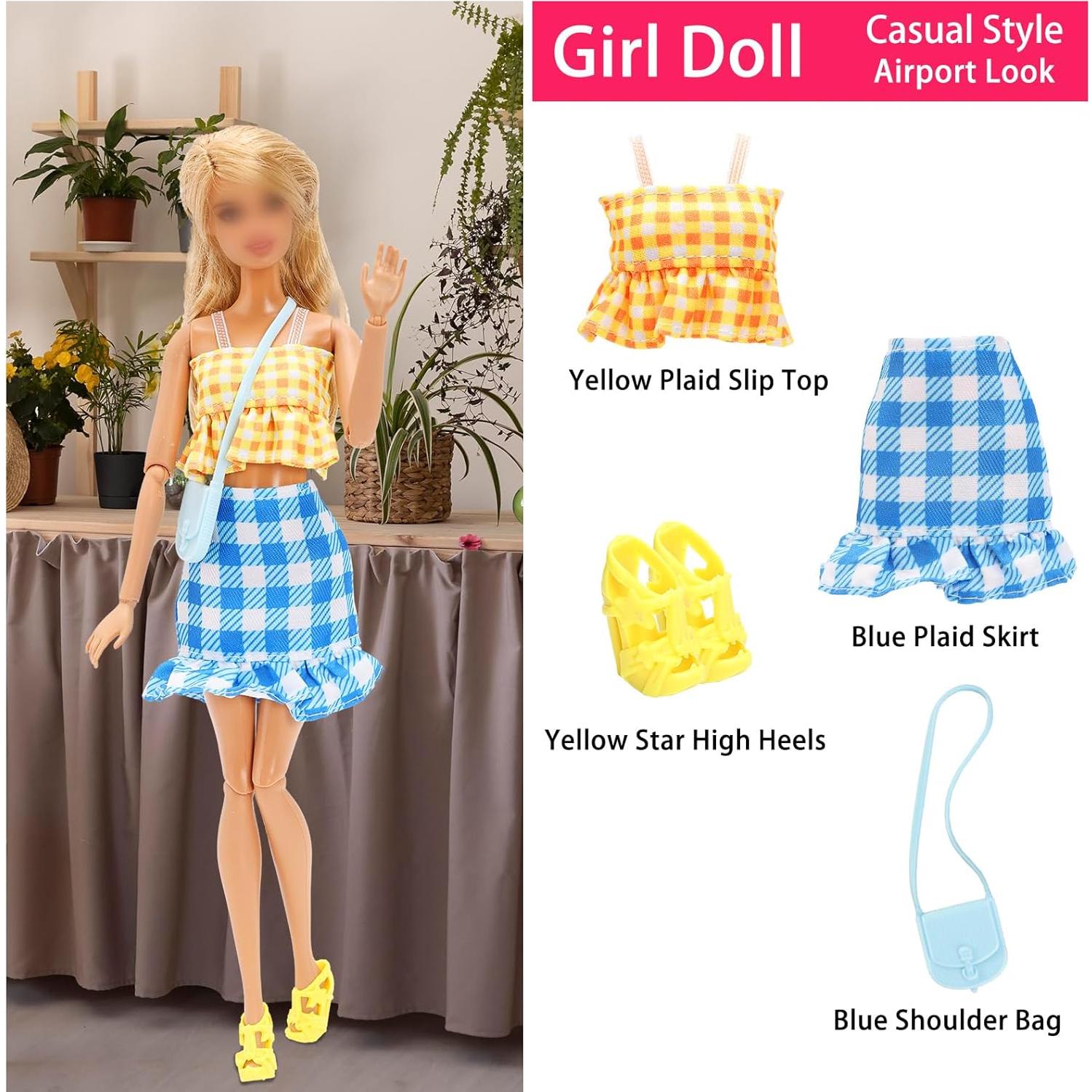 Conjunto de Ropa para Muñecas Miunana 8 Piezas 29.21 cm