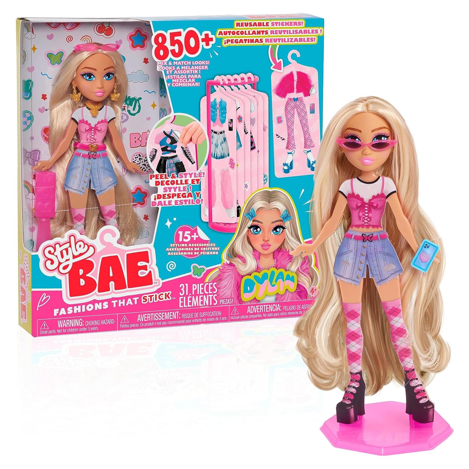 Muñeca Style Bae Dylan de Just Play 25.4 cm y 28 Accesorios