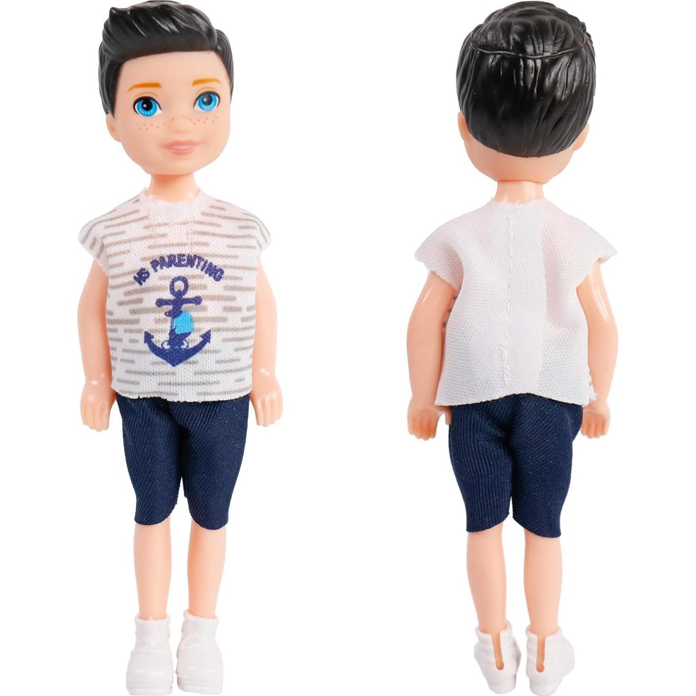 Conjunto de 10 Muñecas Mini ONEST 12,7 cm con Ropa y Accesorios