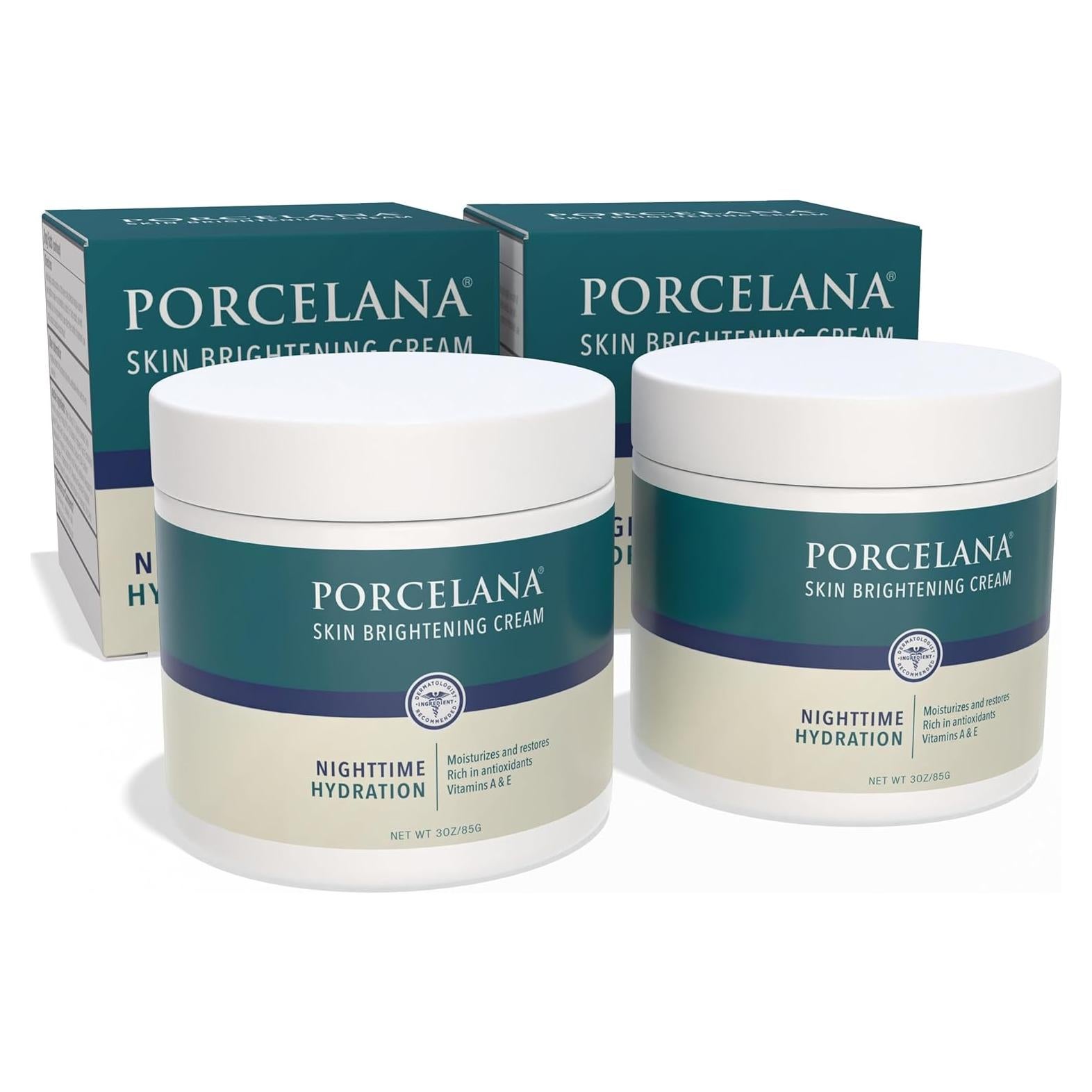 Crema Hidratante Nocturna Porcelana 85g - Reduce Manchas Oscuras