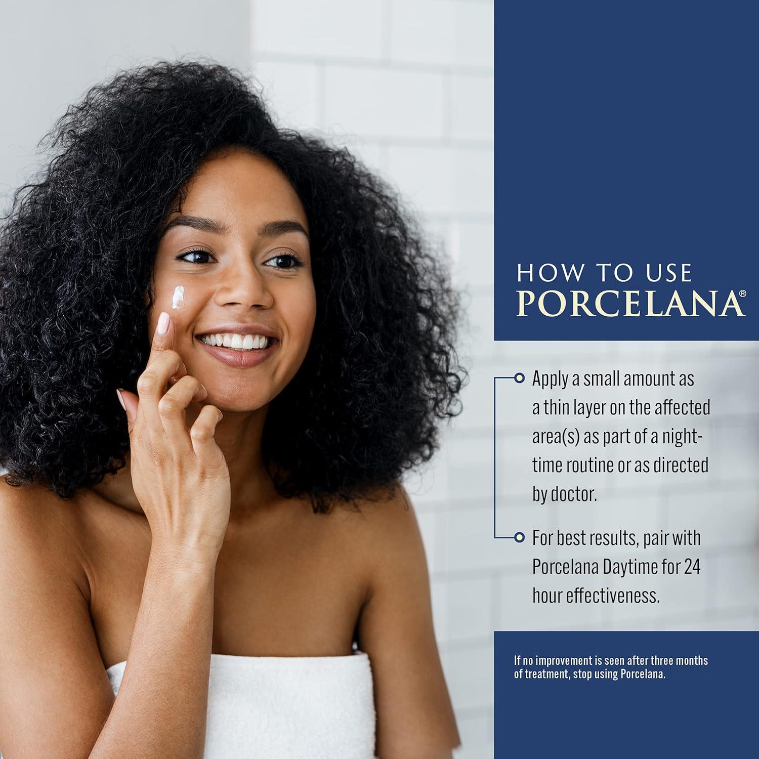 Crema Hidratante Nocturna Porcelana 85g - Reduce Manchas Oscuras