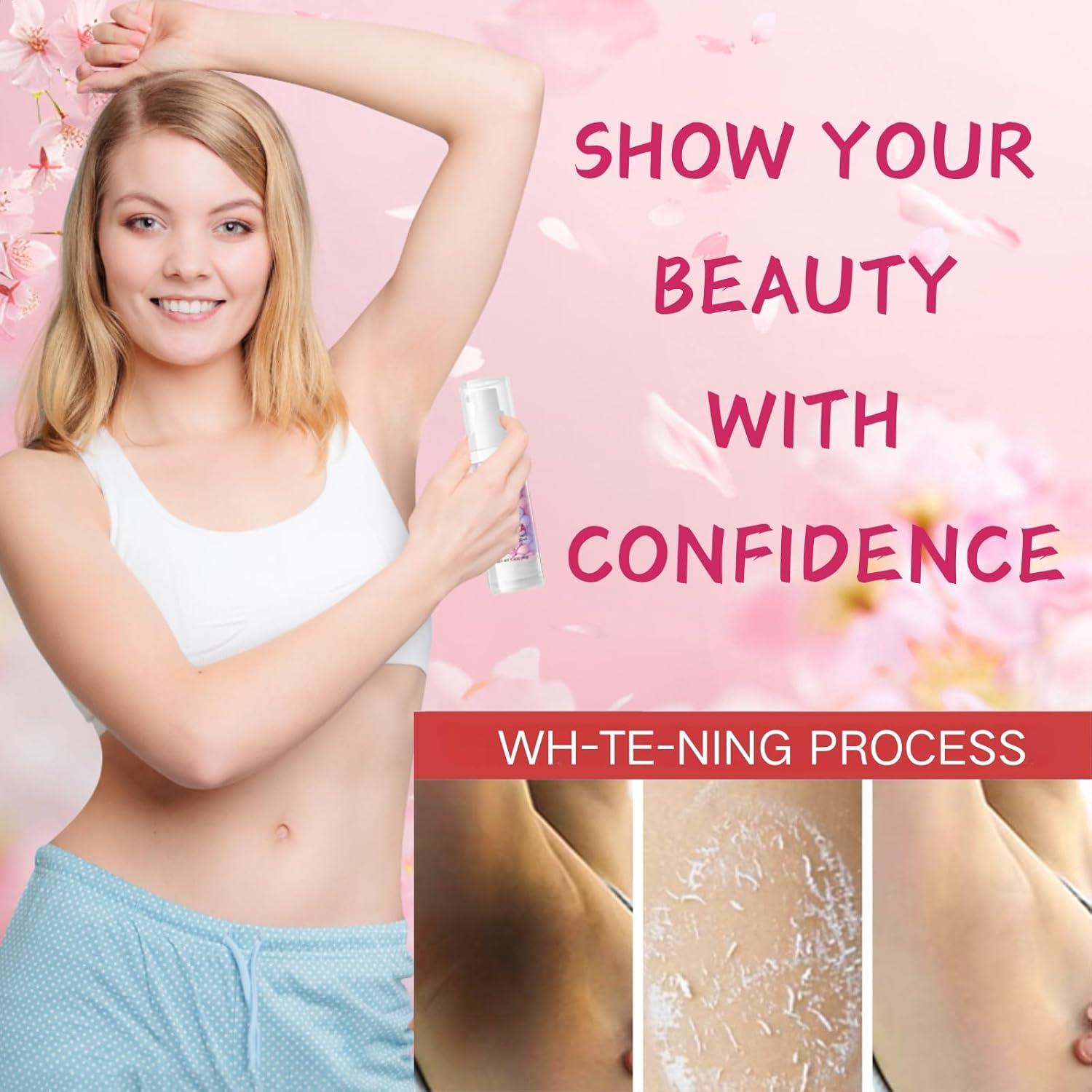 Crema Blanqueadora Evolvique para Mujeres - Hidratante y Aclaradora para Axilas y Cuerpo