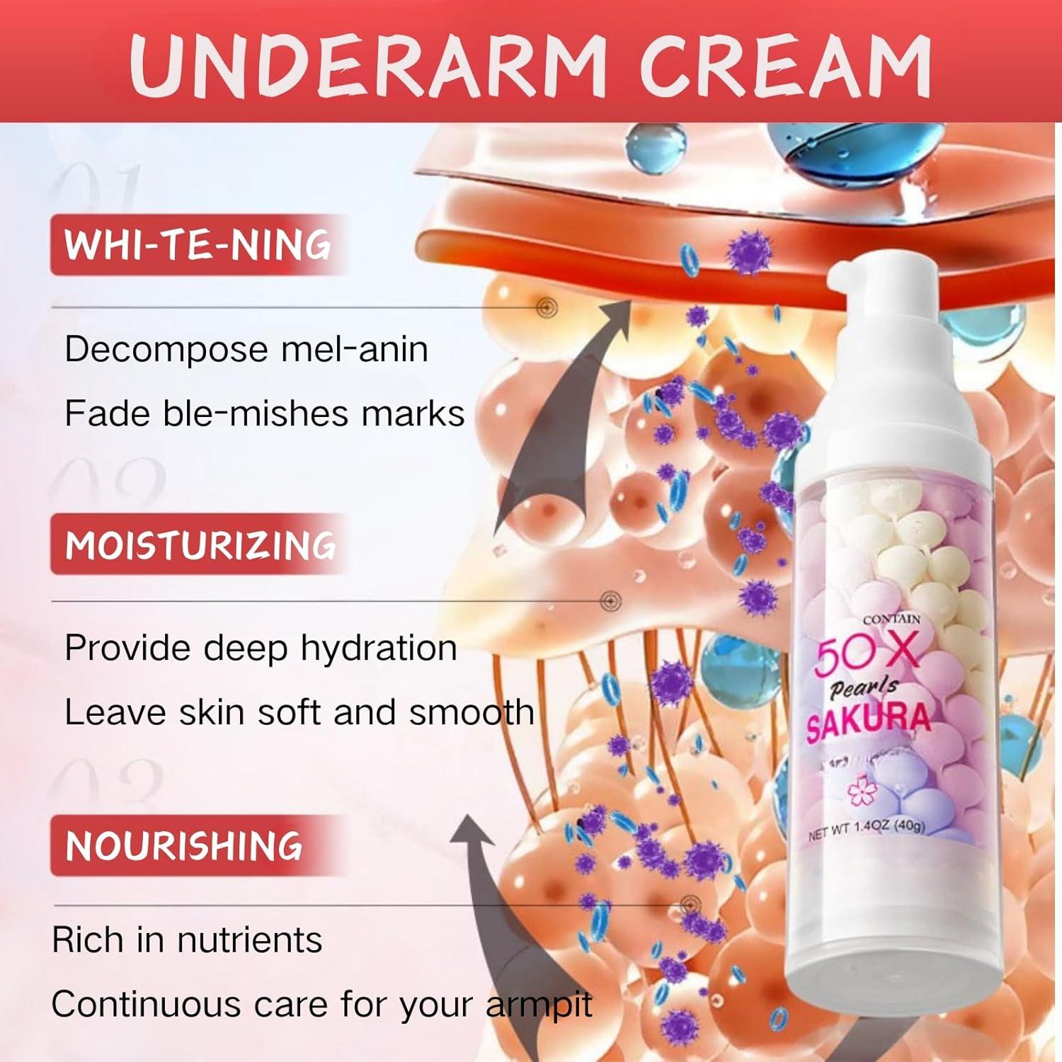 Crema Blanqueadora Evolvique para Mujeres - Hidratante y Aclaradora para Axilas y Cuerpo