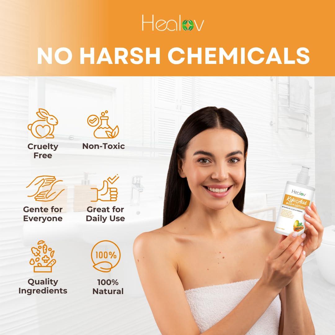 Loción Corporal Aclaradora Healov - Ácido Kójico 330g