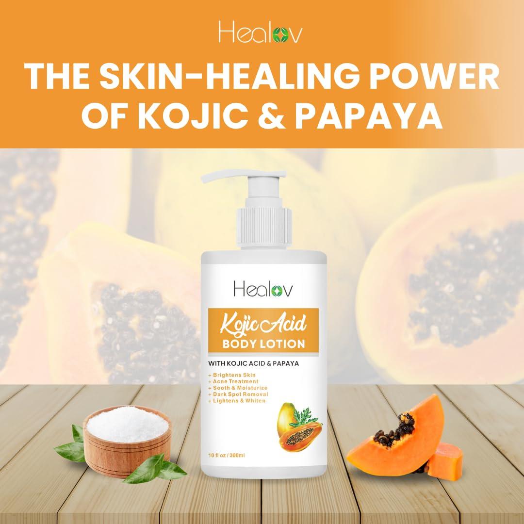 Loción Corporal Aclaradora Healov - Ácido Kójico 330g