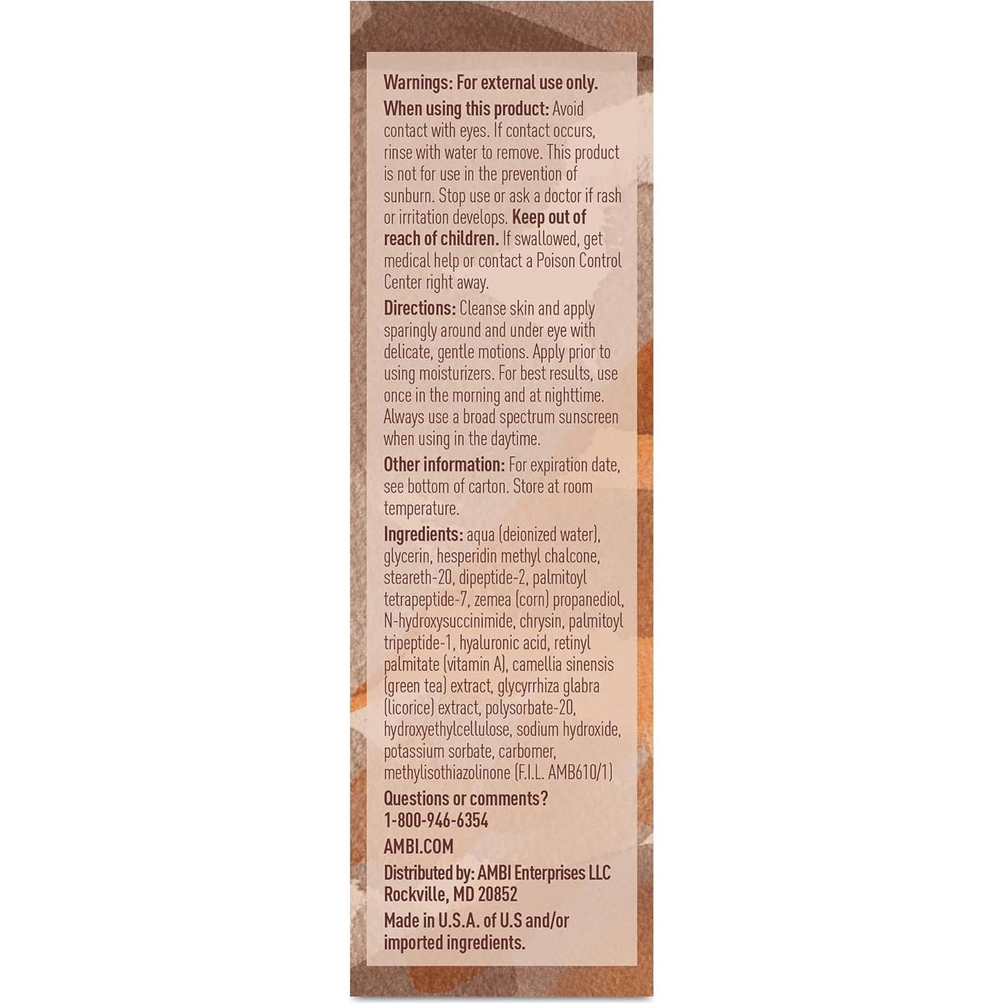 Suero para Ojos Ambi Even & Clear 14g - Anti-envejecimiento