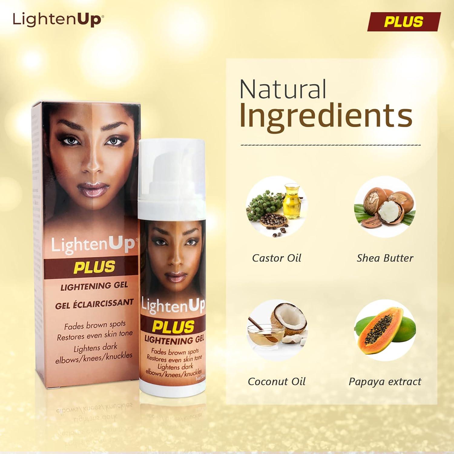 Gel Aclarador Plus LightenUp 30ml con Aceite de Coco