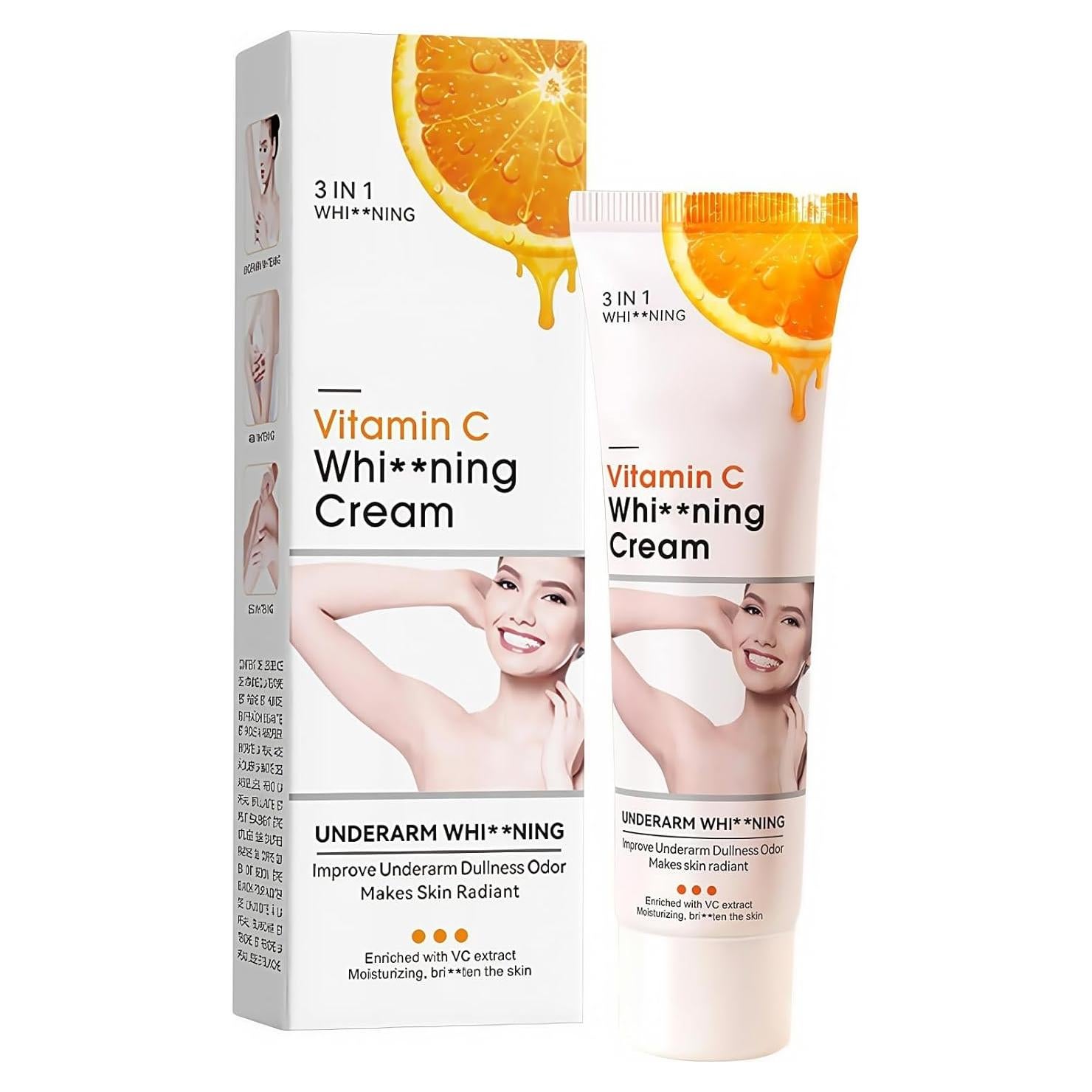 Crema Aclarante Facial y Corporal Q.Z.Art con Vitamina C - 50g