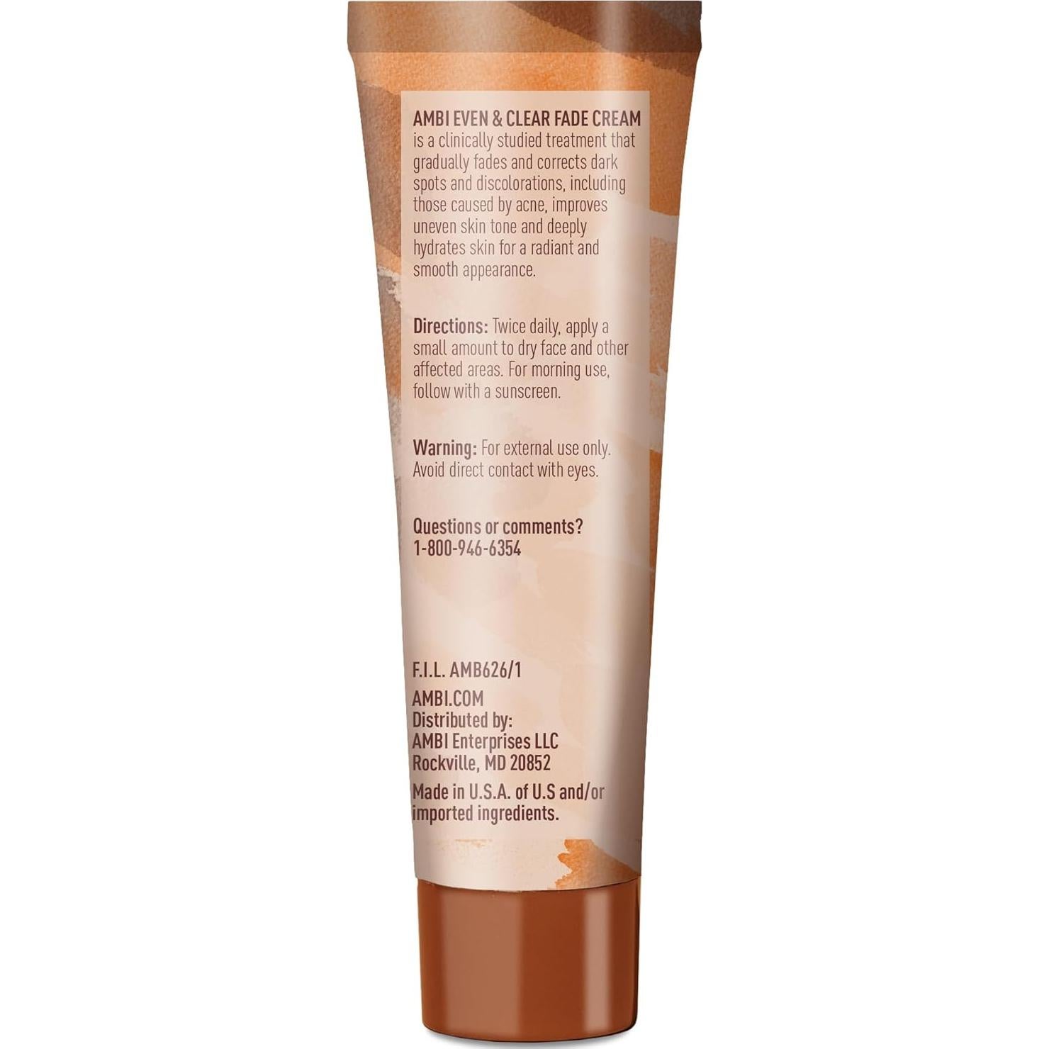 Crema Desvanecedora Ambi Even & Clear 29.57 ml - Hiperpigmentación