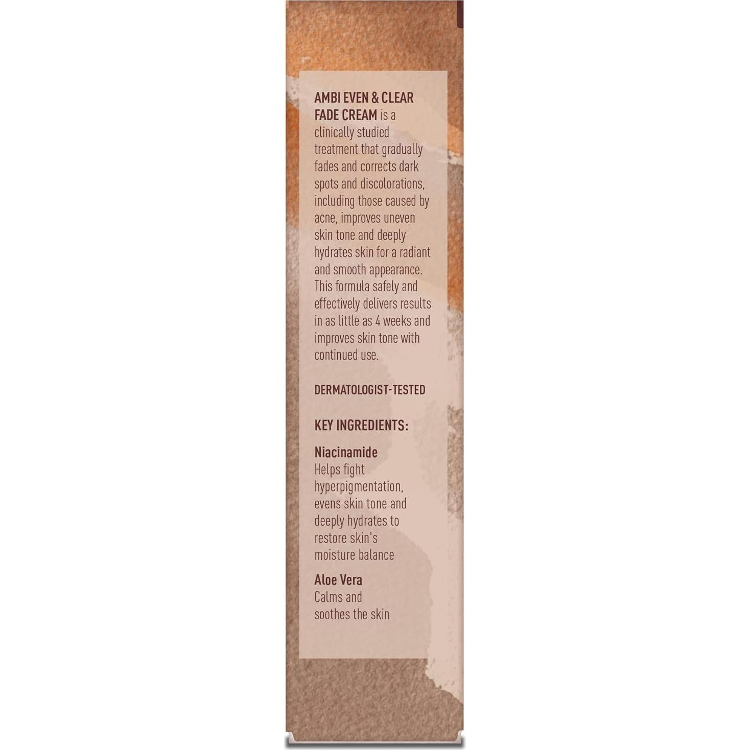 Crema Desvanecedora Ambi Even & Clear 29.57 ml - Hiperpigmentación