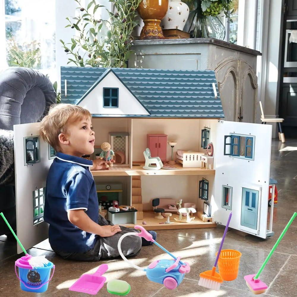 Juego de Accesorios de Limpieza para Casa de Muñecas DoubleWood