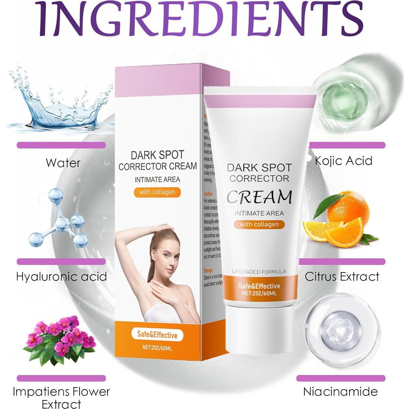 Crema Blanqueadora Íntima Genérica 60ml - Hidratante y Suavizante